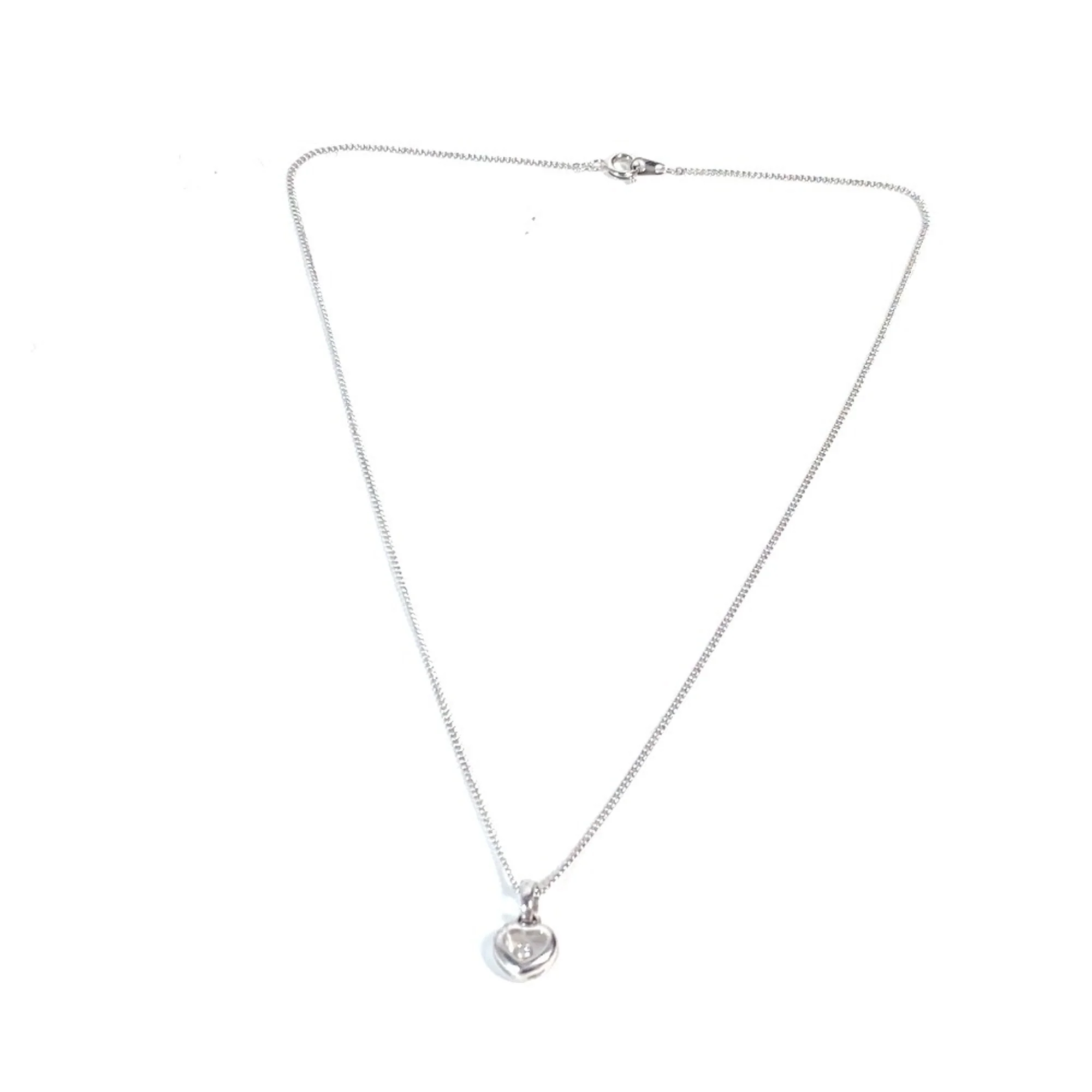 Pendant Necklace 18K White Gold With Diamond - Image 2