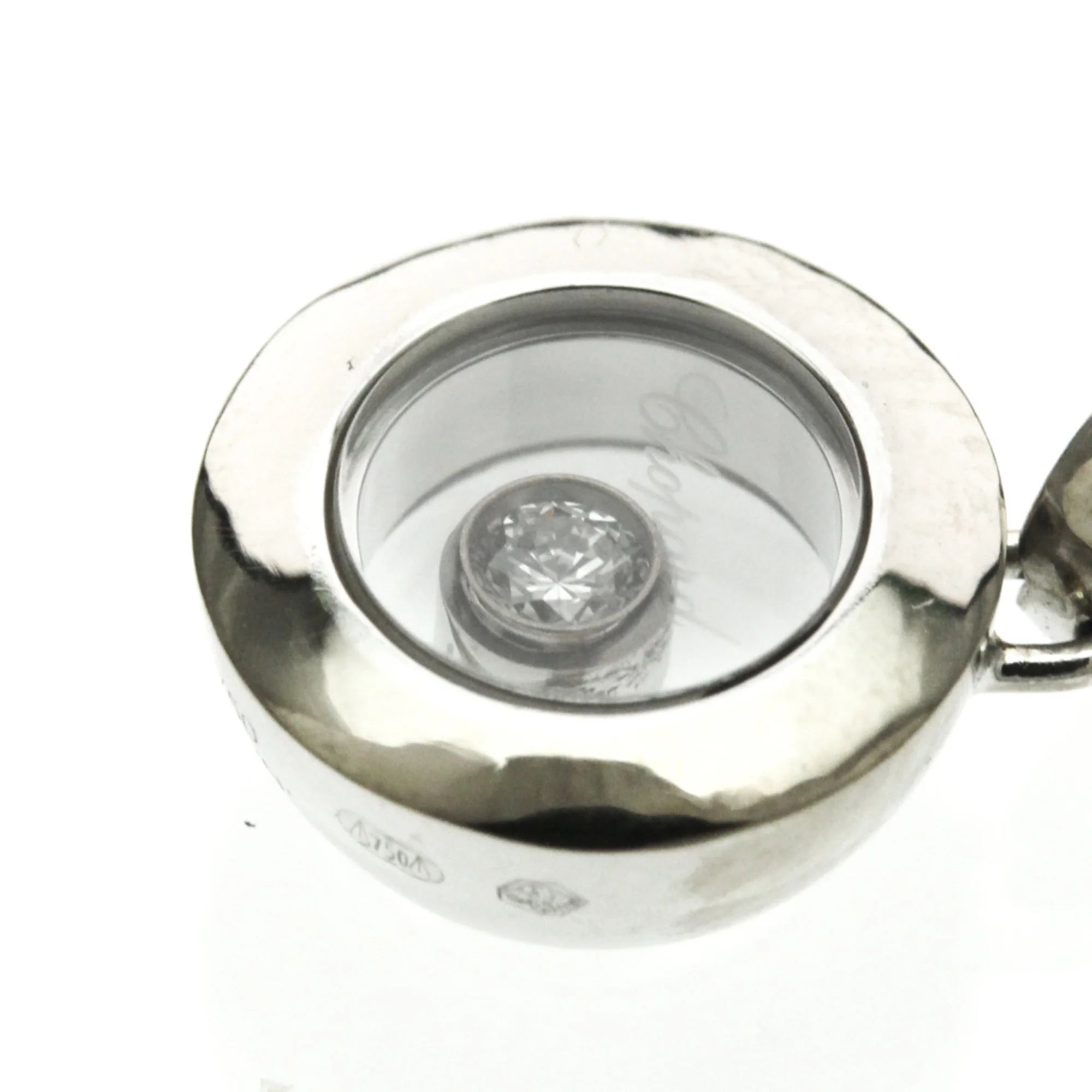 Pendant Necklace 18K White Gold with Diamond - Image 7