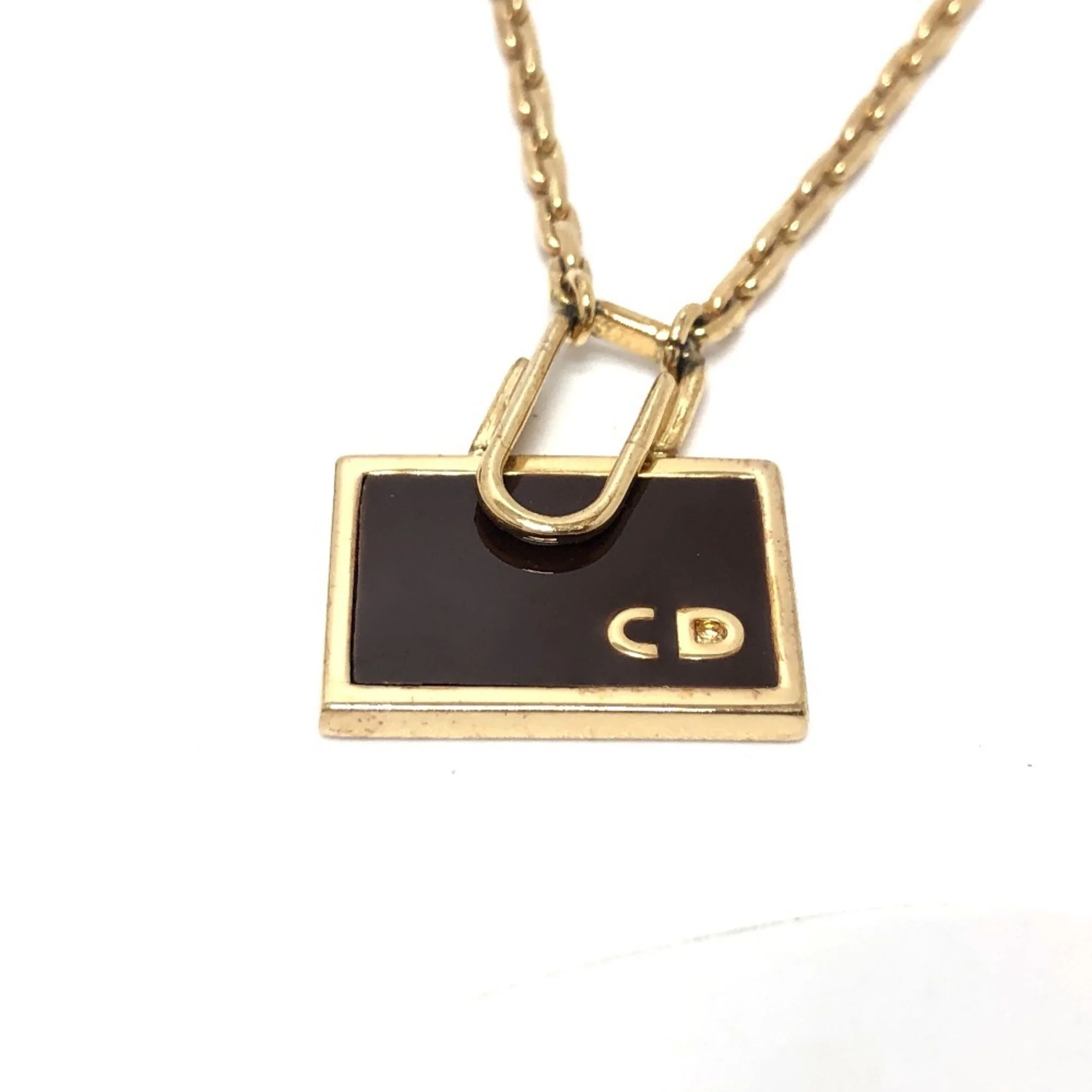 Bag Motif Pendant Necklace Gold