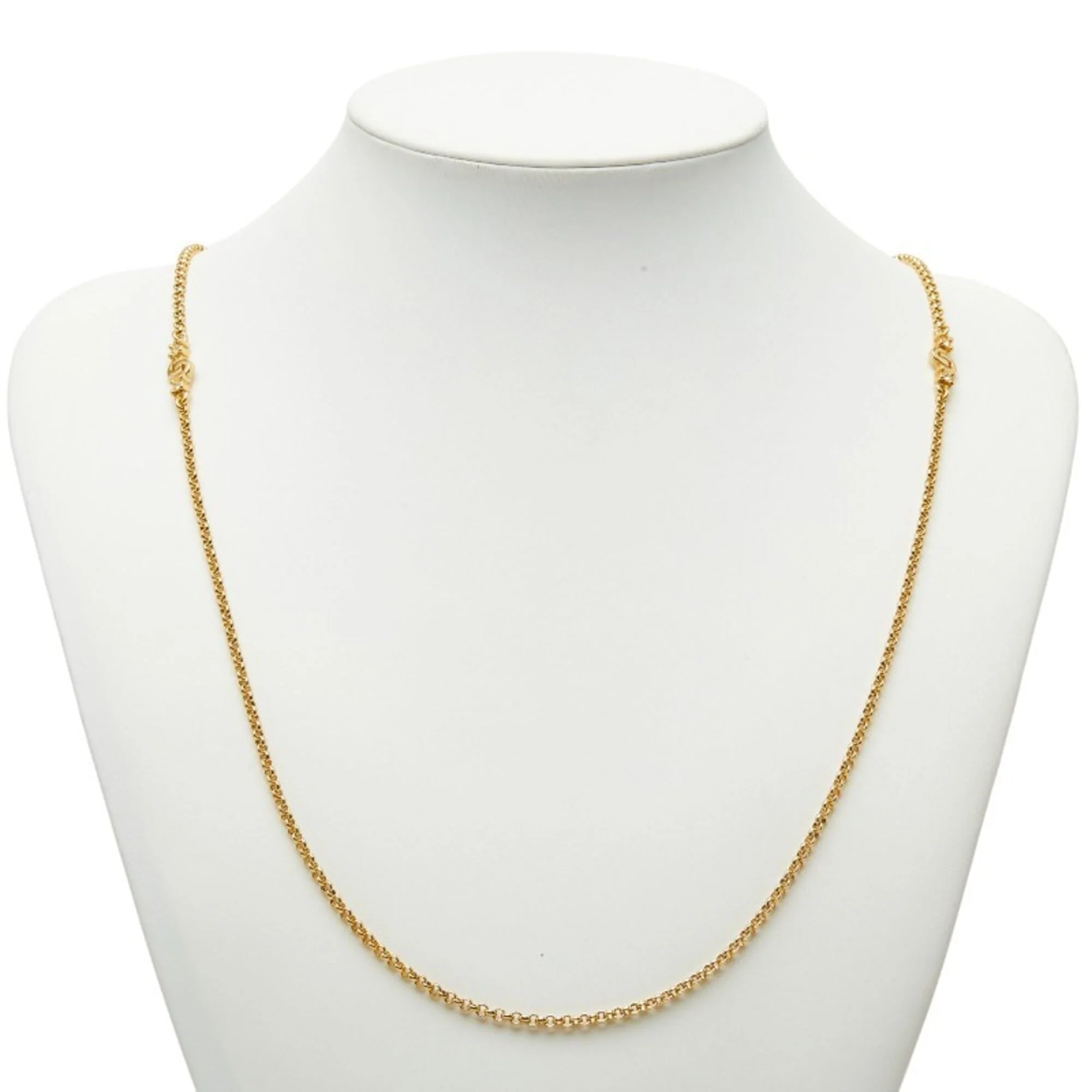 CD Pendant Necklace Gold Plated with Rhinestone - Image 5