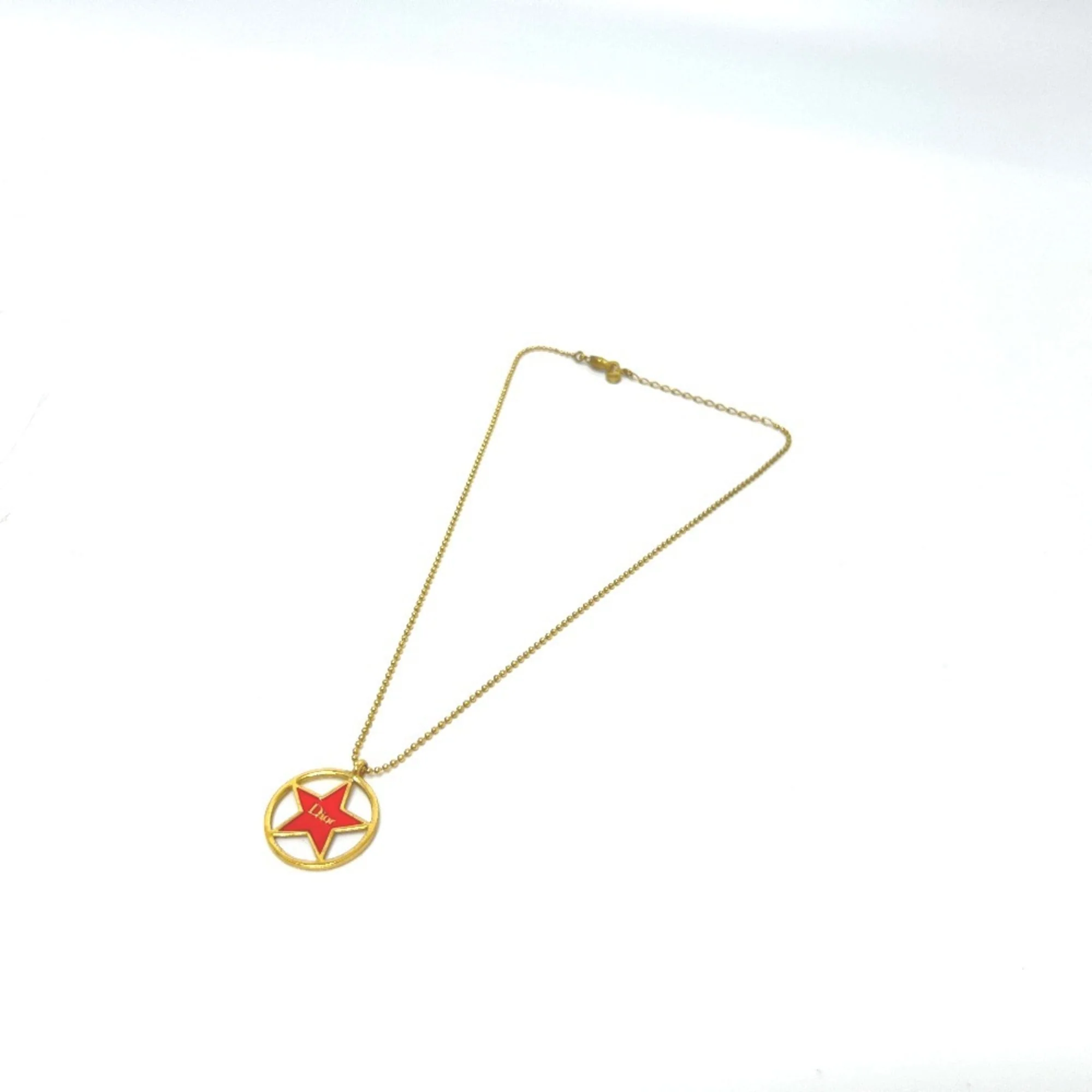 Circle Star Pendant Necklace Gold - Image 2