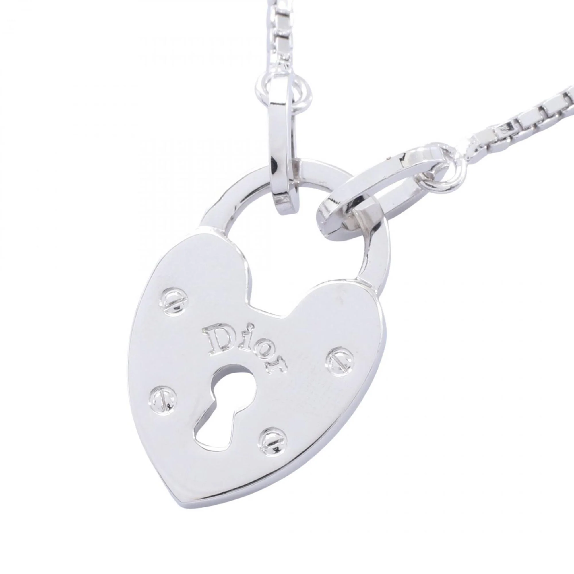 Heart Lock Pendant Necklace Stainless Steel - Image 2