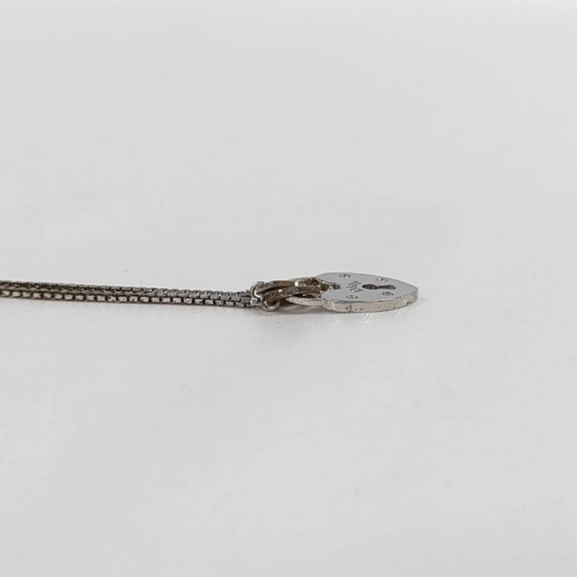 Heart Lock Pendant Necklace Venetian Chain - Image 3