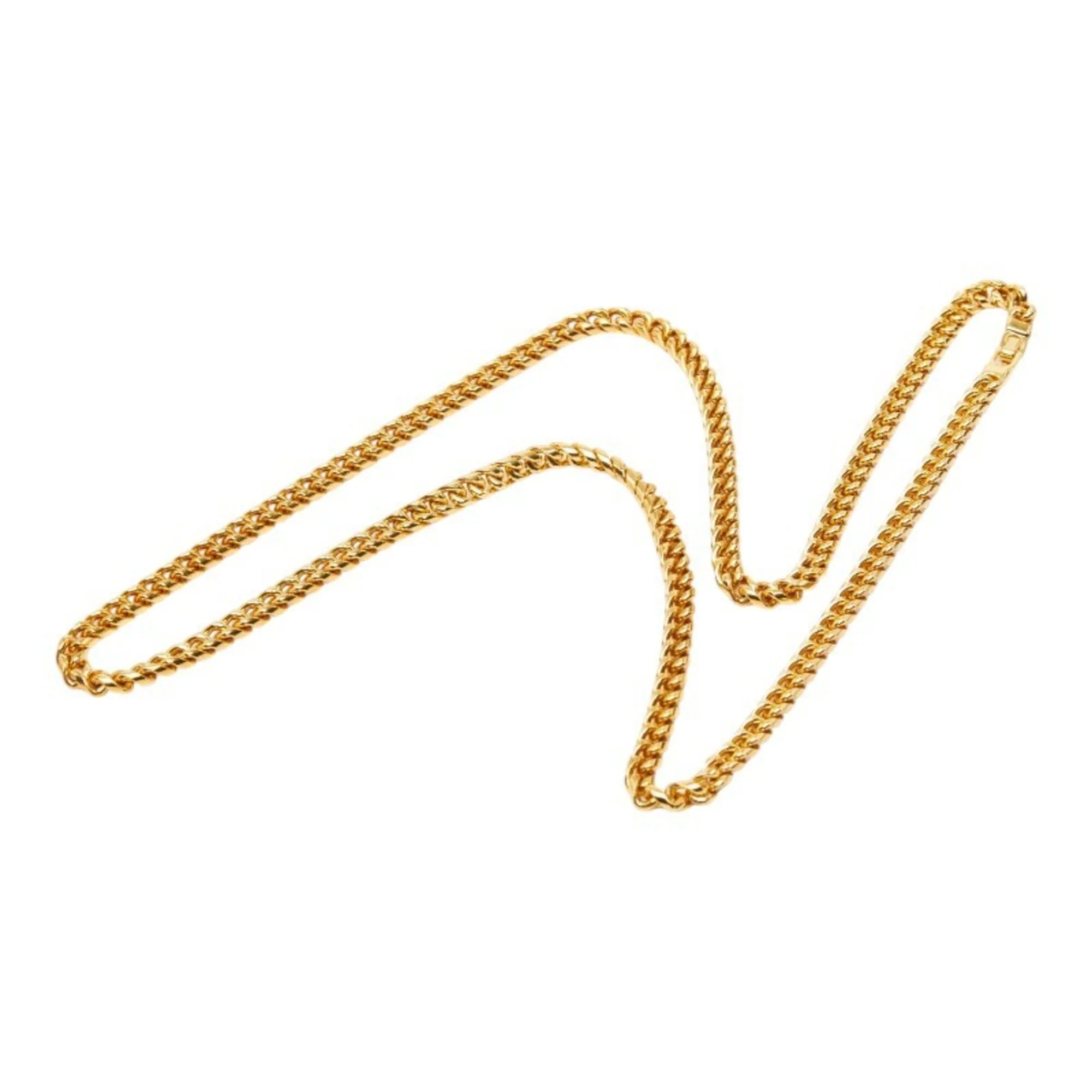 Long Chain Pendant Necklace Gold - Image 3