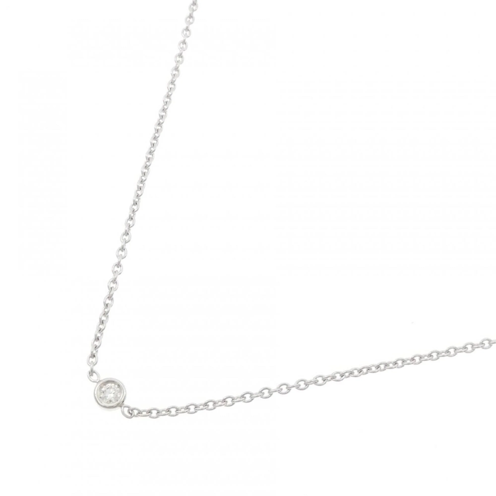 Pendant Necklace 18K White Gold with Diamond - Image 2