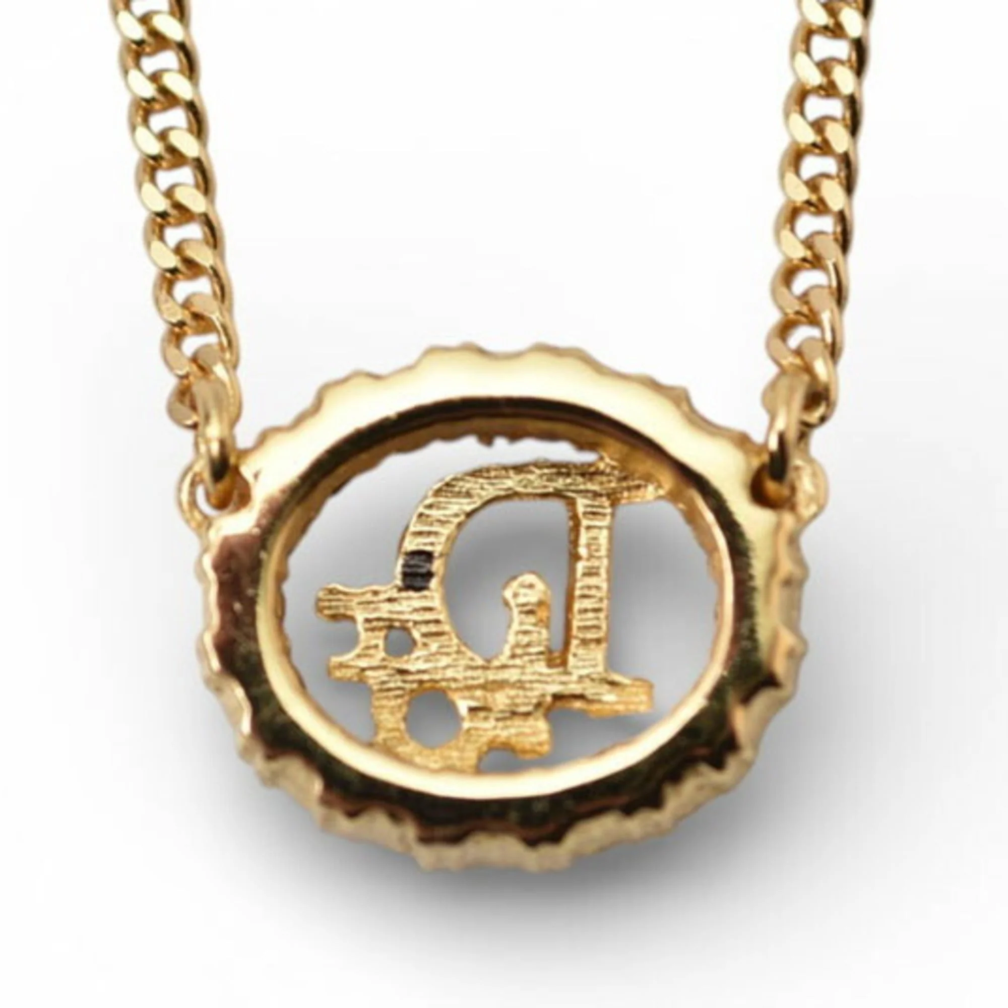 Pendant Necklace Gold and Rhinestone - Image 7