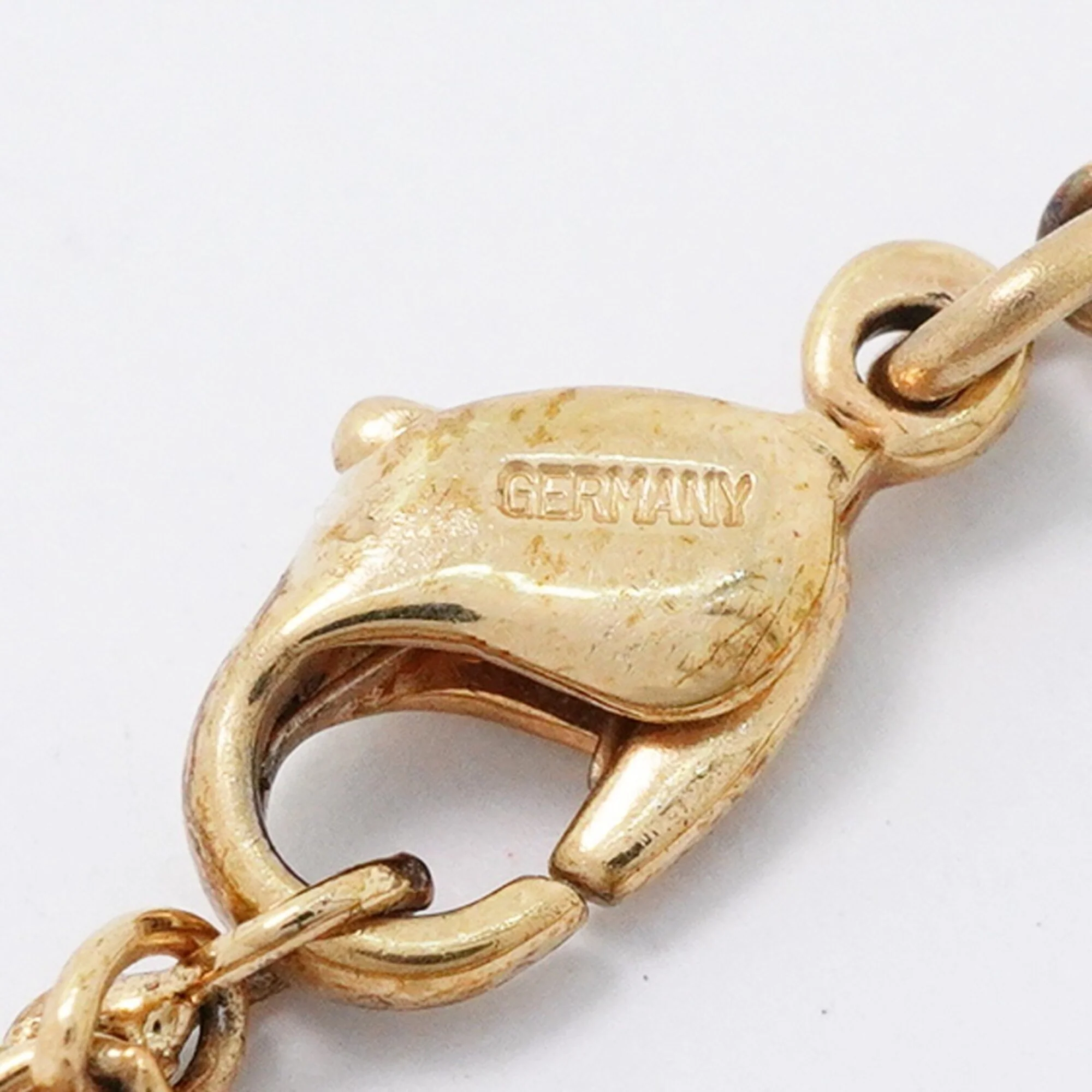 Pendant Necklace Gold and Rhinestone - Image 7