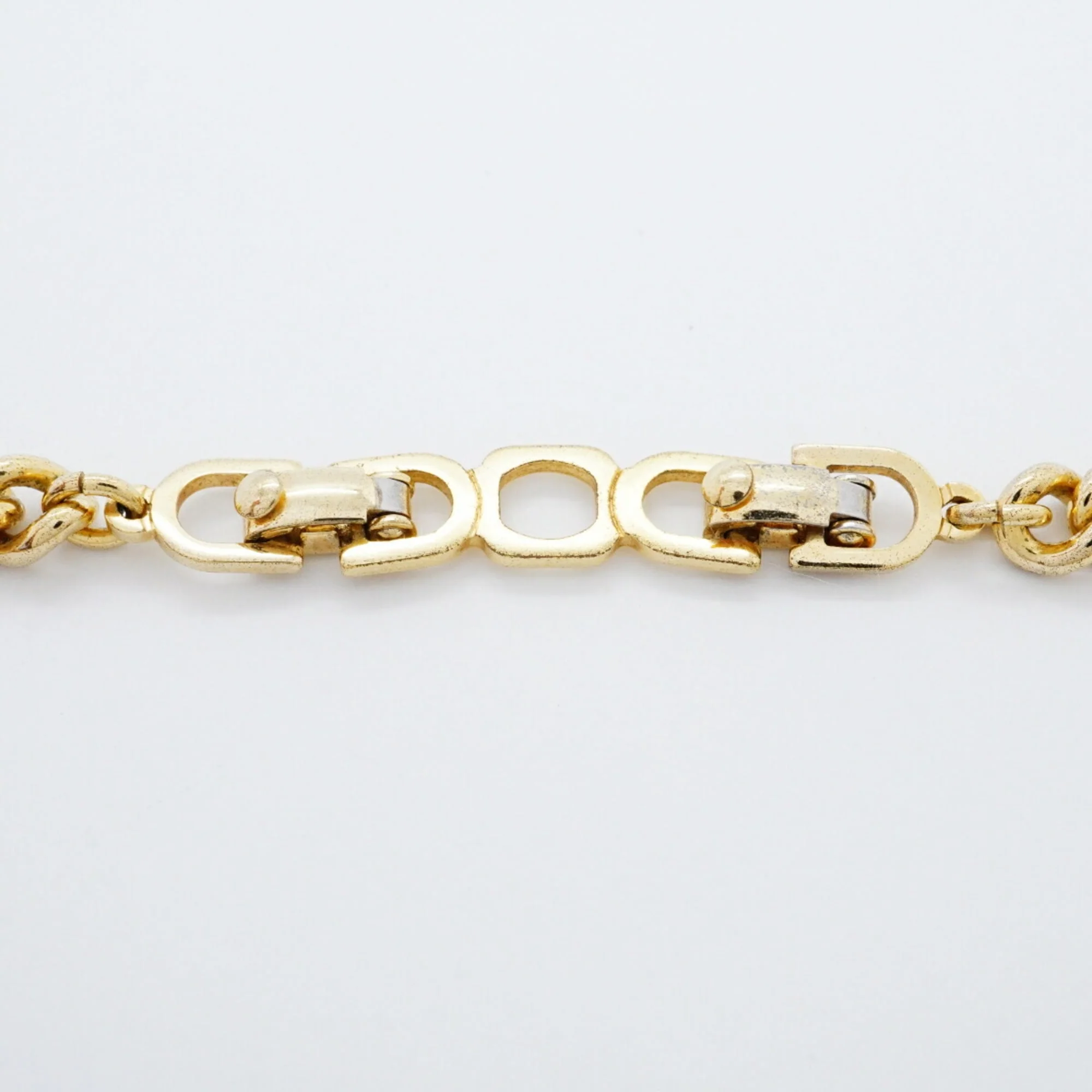 Pendant Necklace Gold and Rhinestone - Image 4