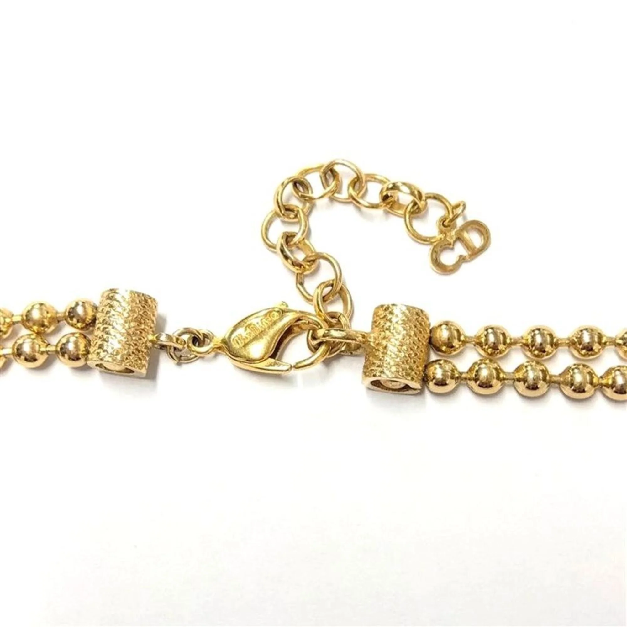 Pendant Necklace Gold Bib Design Choker with Rhinestone - Image 3