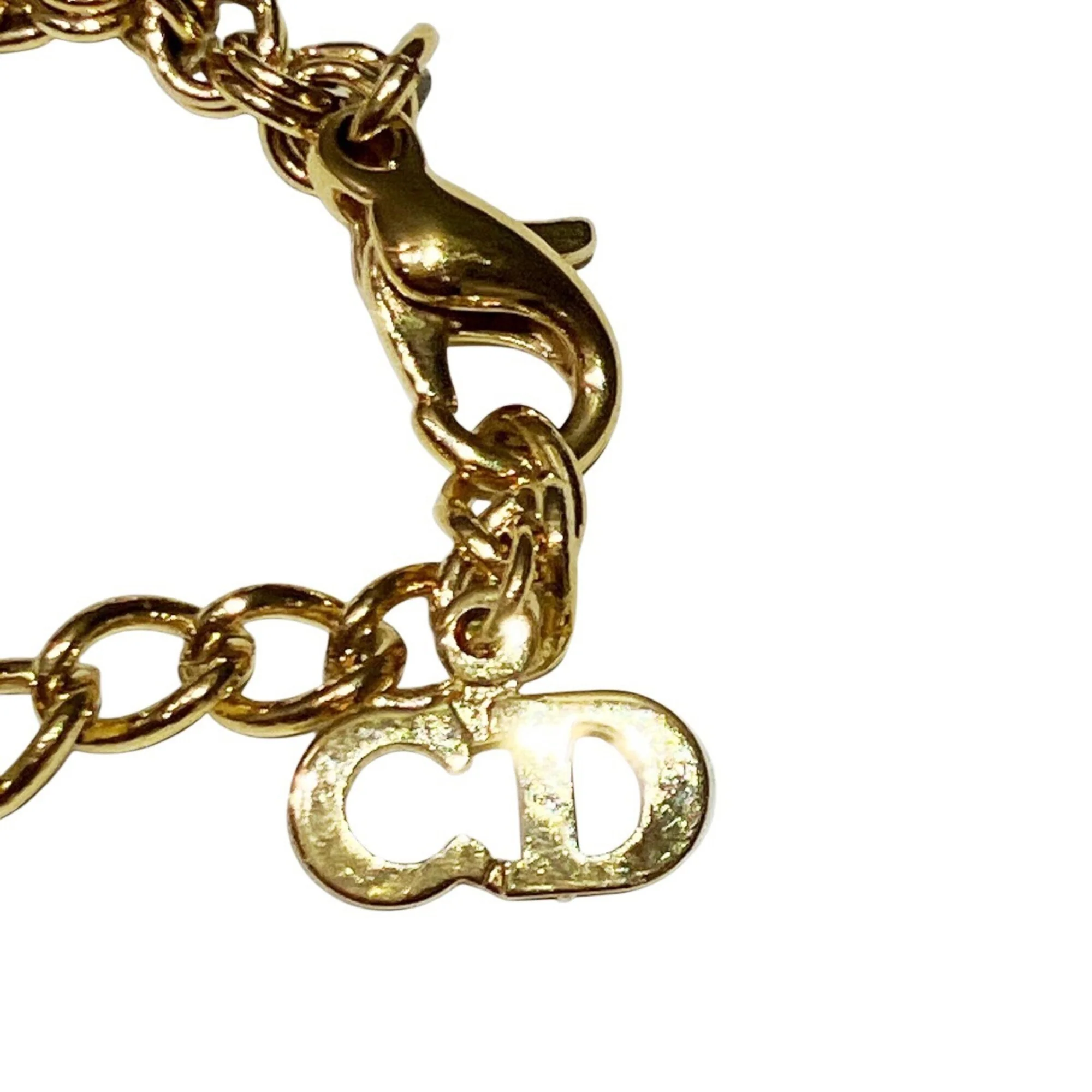 Pendant Necklace Gold with Rhinestone - Image 2