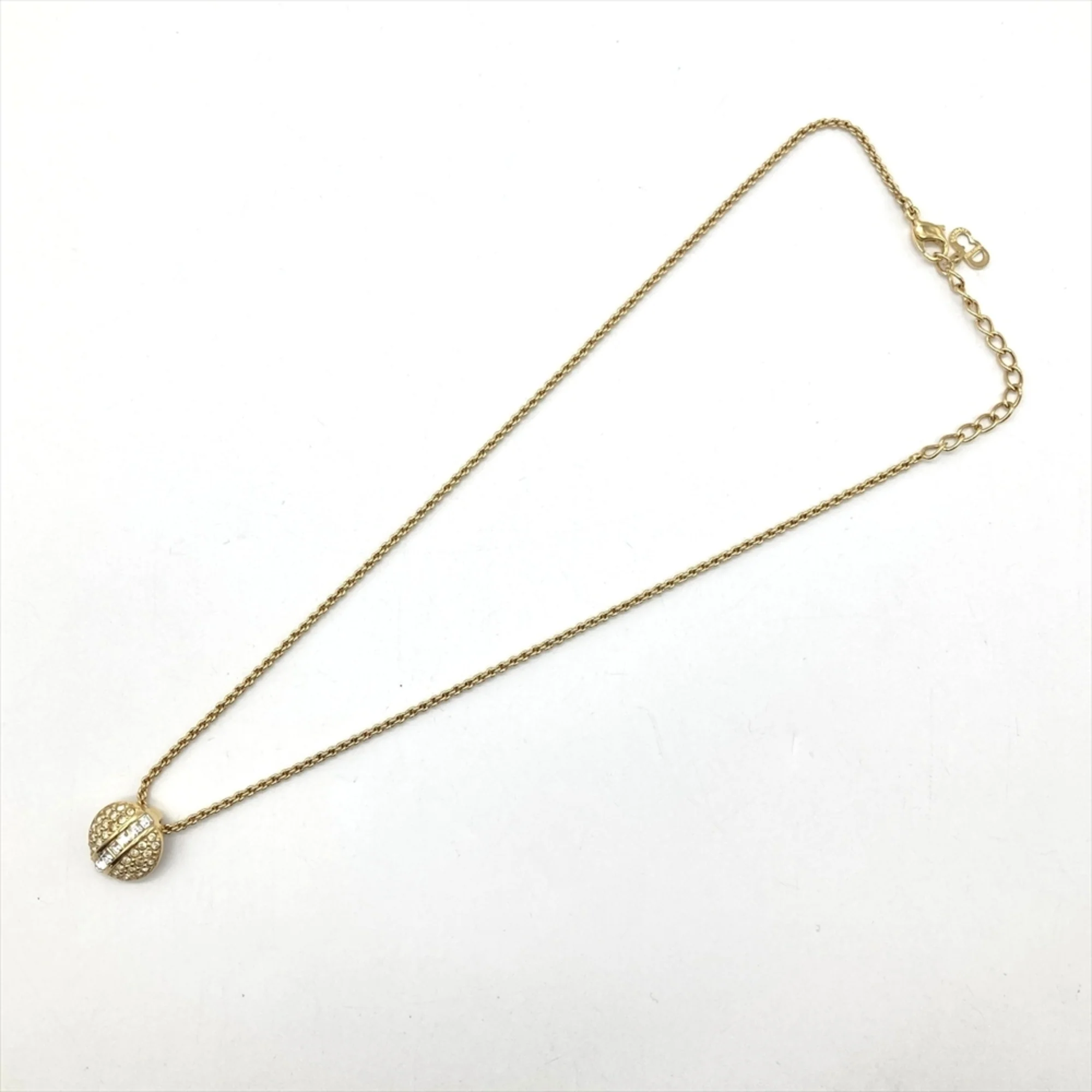 Pendant Necklace Metal Gold with Rhinestone - Image 6