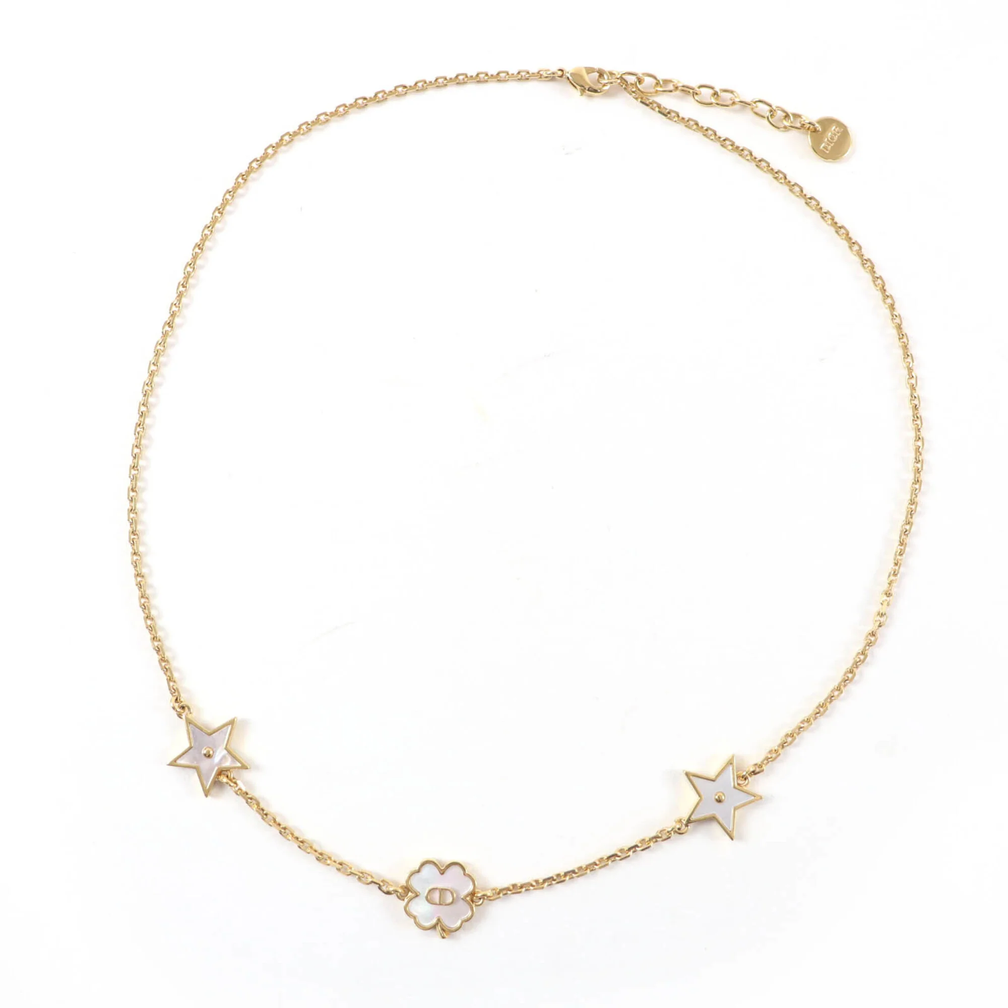 Pendant Necklace Mother Of Pearl Gold - Image 2