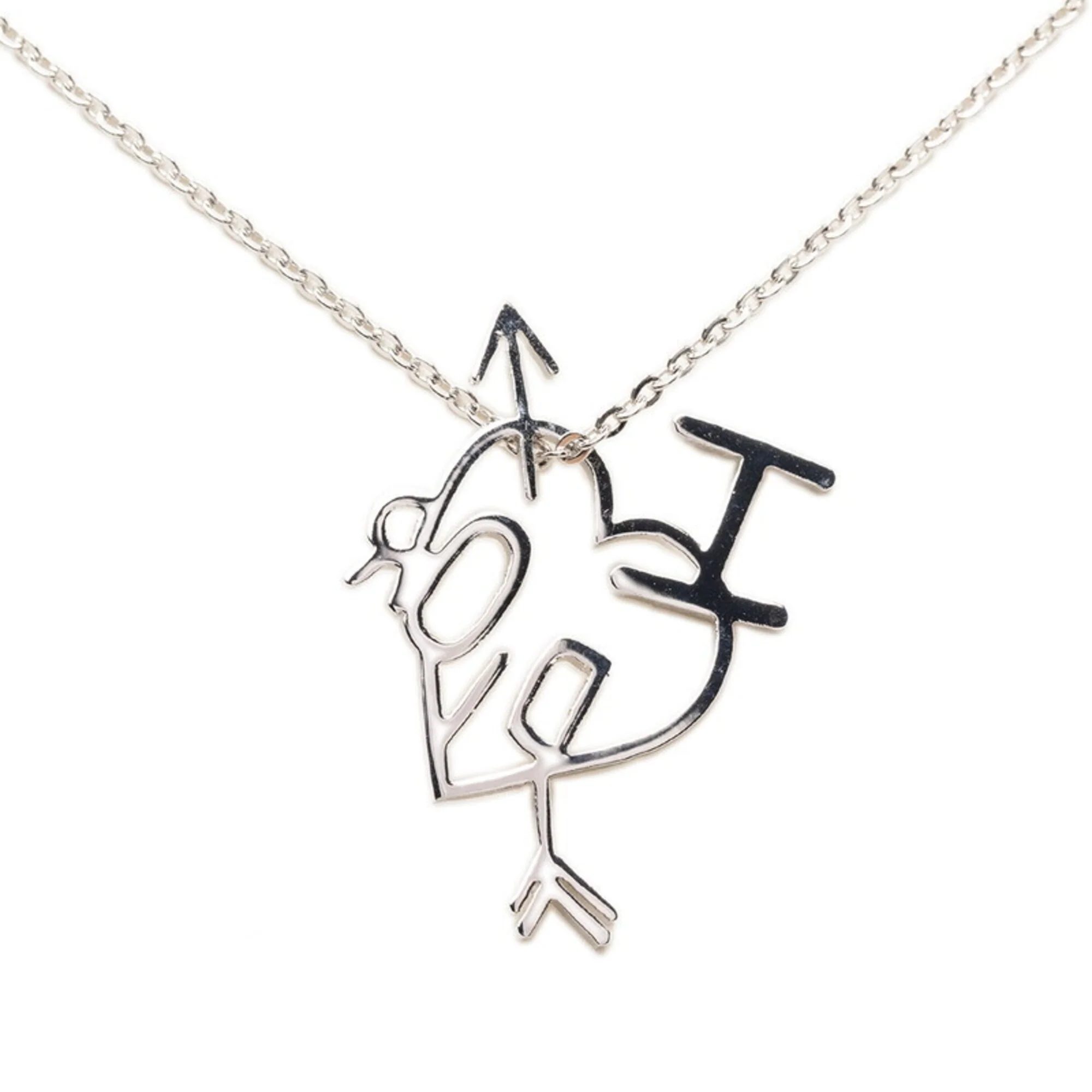 Pendant Necklace Silver Metal - Image 3