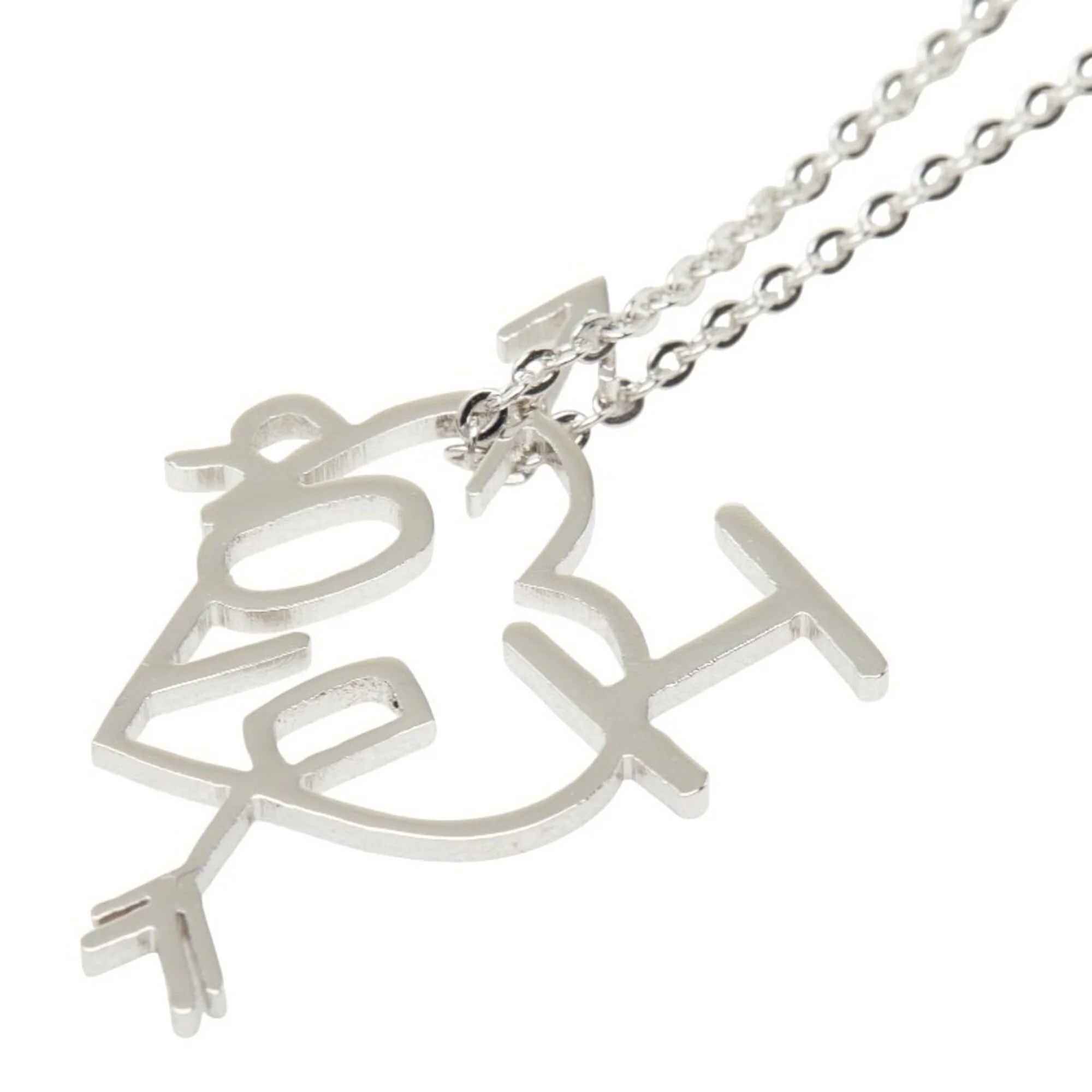 Pendant Necklace Silver Metal