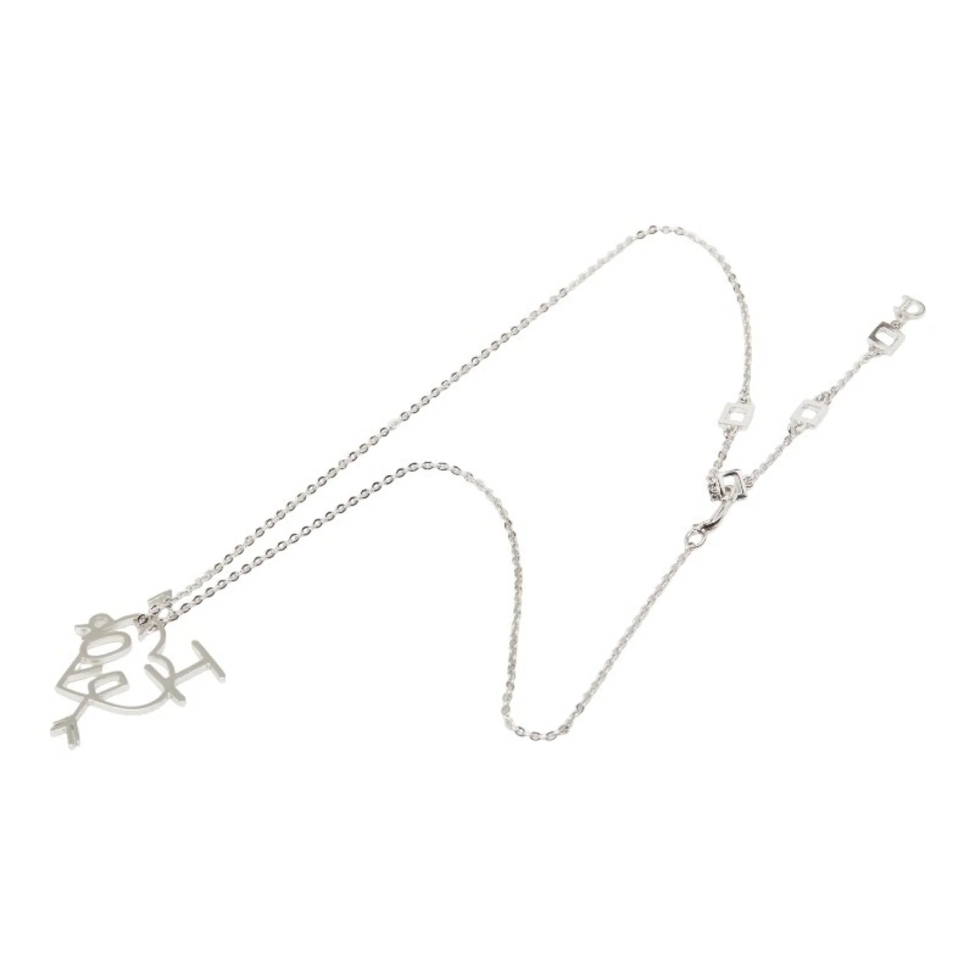 Pendant Necklace Silver Metal - Image 6