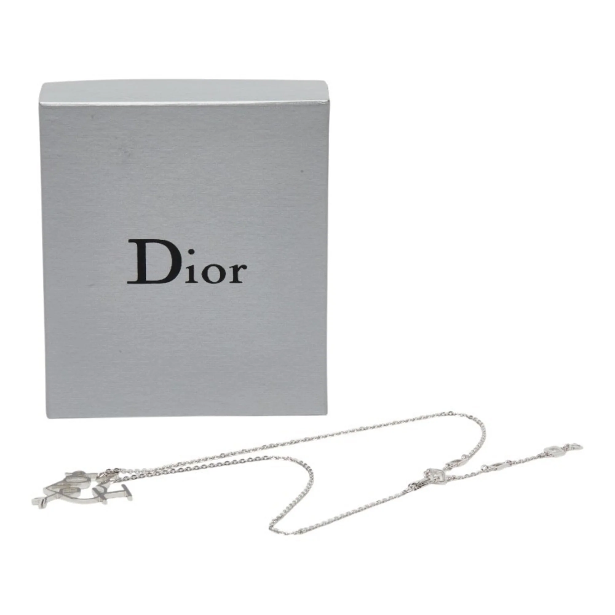 Pendant Necklace Silver Metal - Image 8