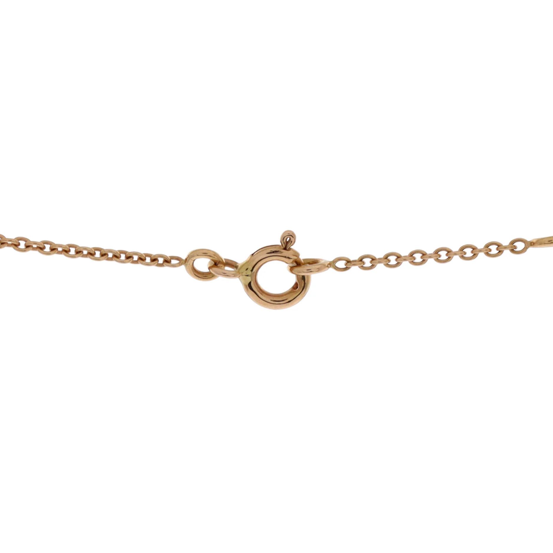 Rose des Vents Pendant Necklace 18K Rose Gold with Diamond and Pink Opal - Image 3