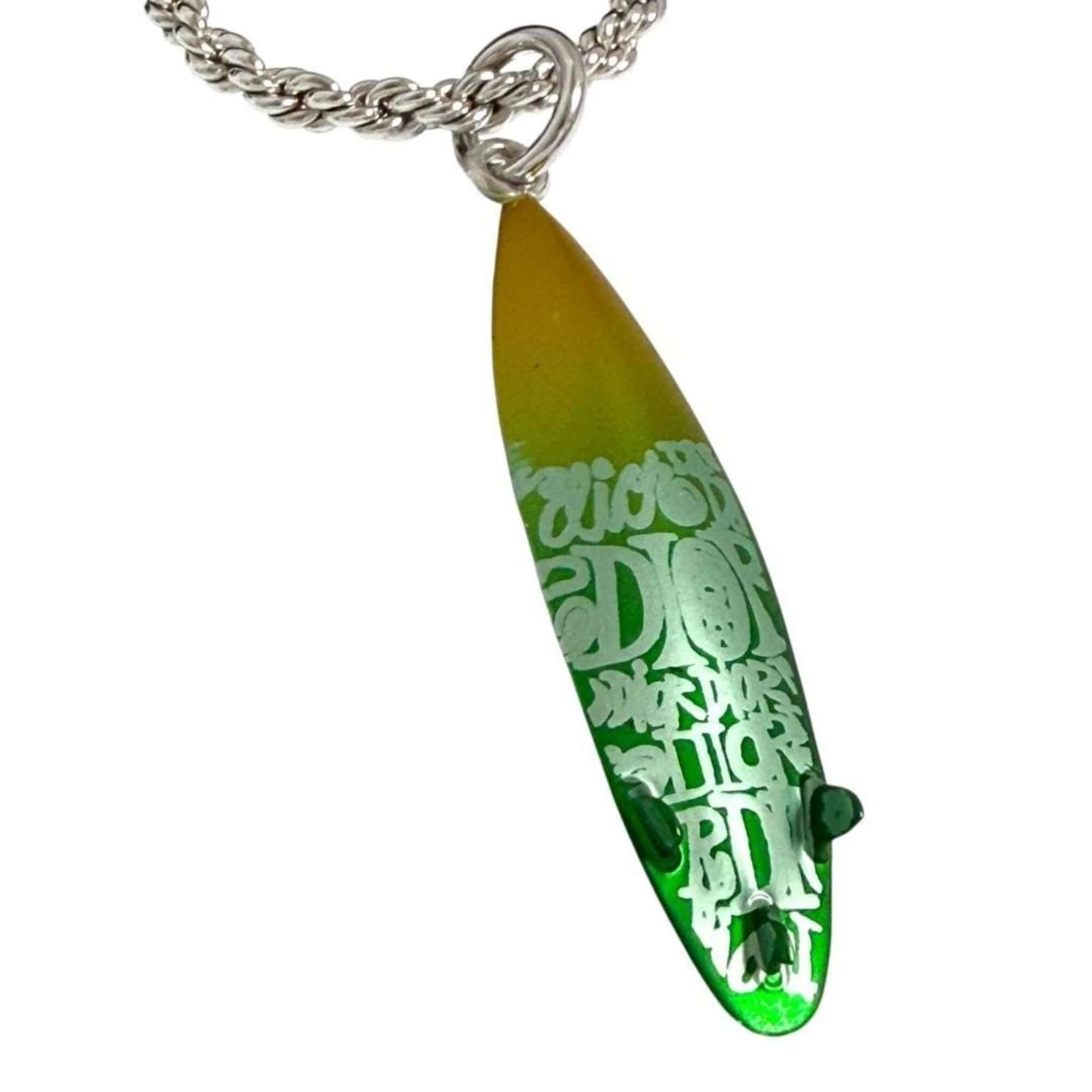 Surfboard Pendant Necklace Metal