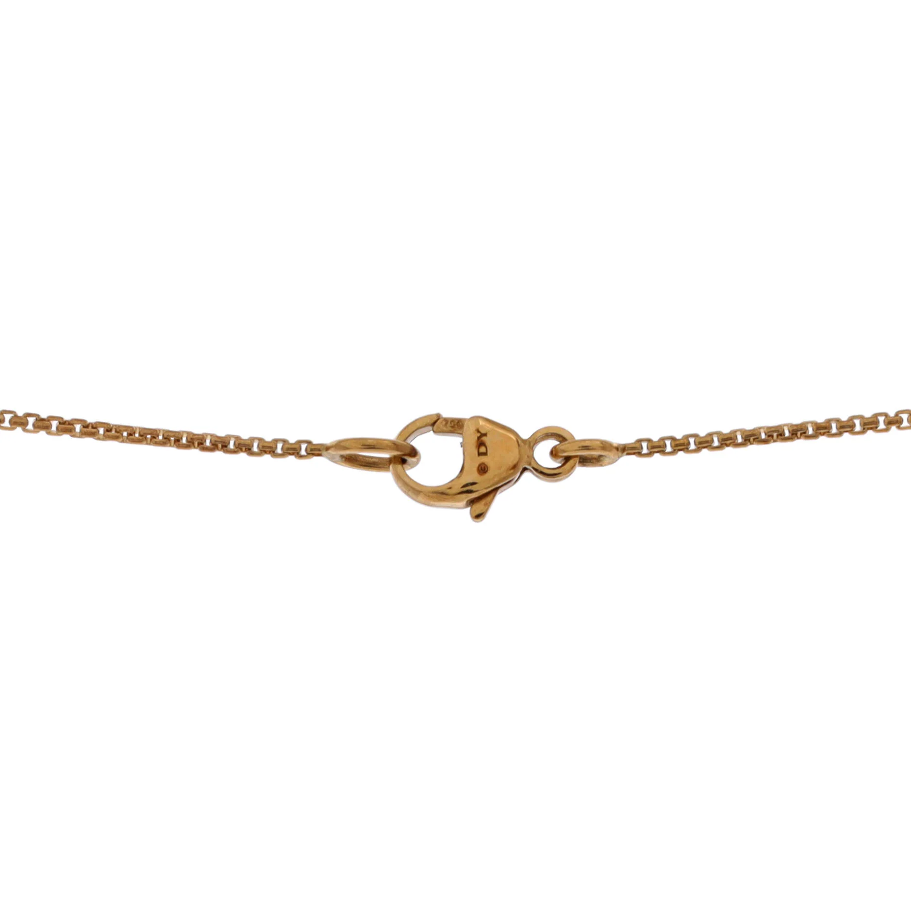 Chatelaine Pendant Necklace 18K Yellow Gold with Citrine and Diamonds 9mm - Image 3