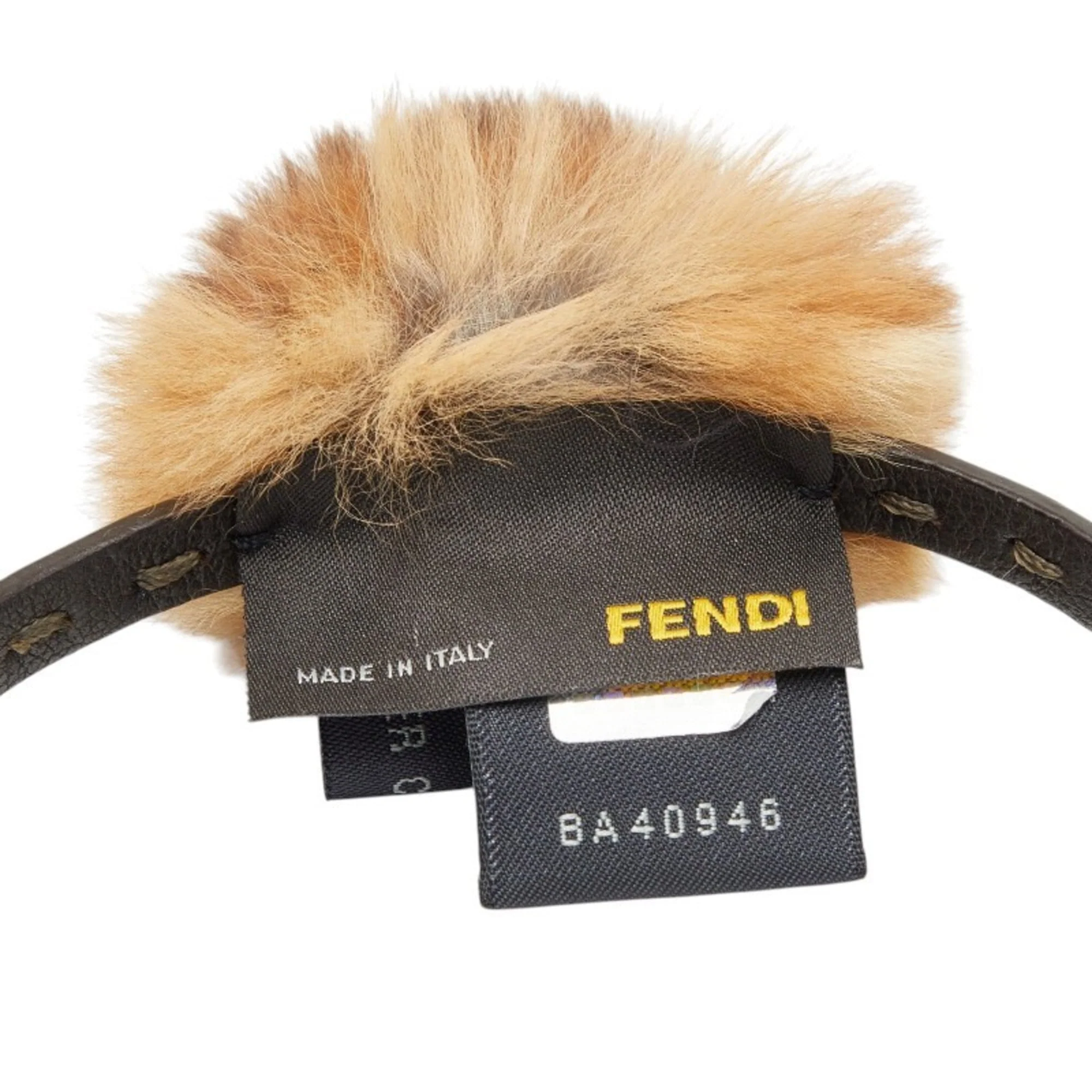 Necklace Brown Fur and Leather - Image 4