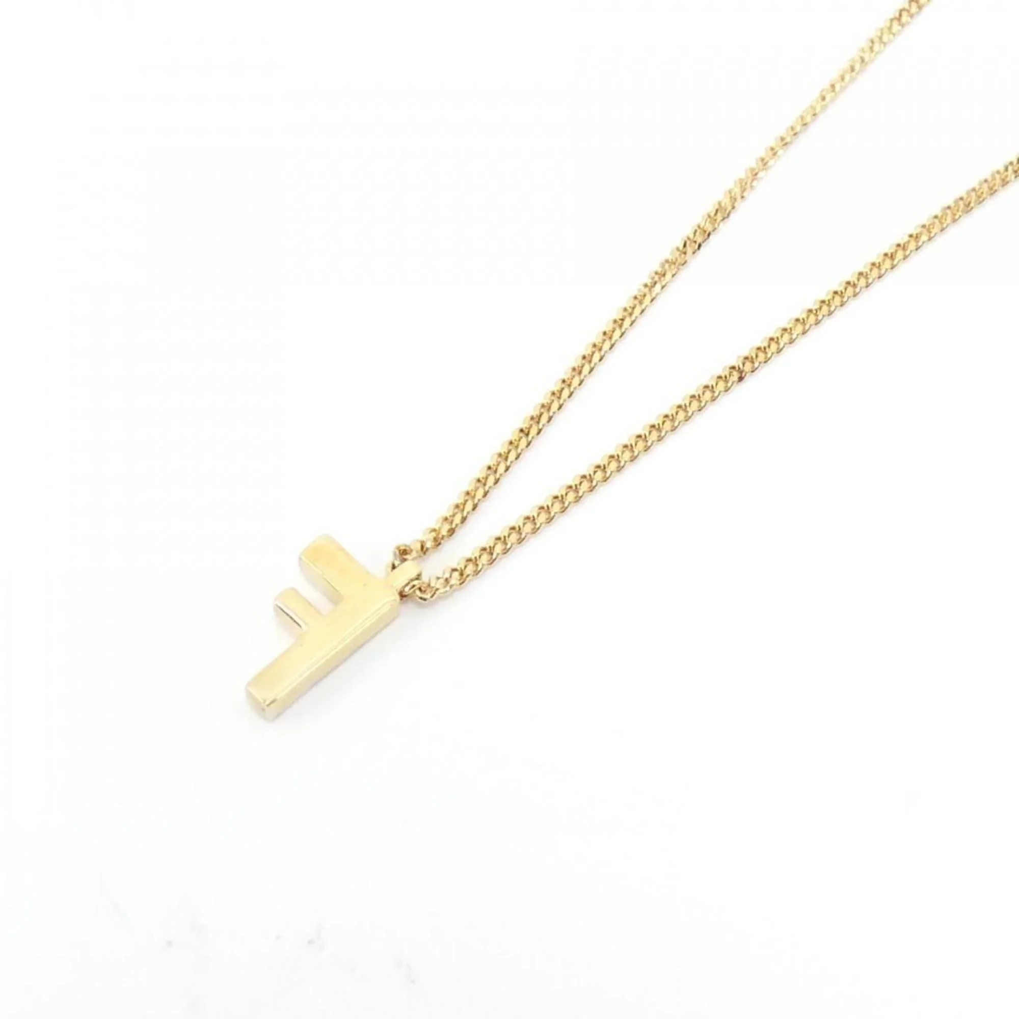 Pendant Necklace Gold Clear - Image 3