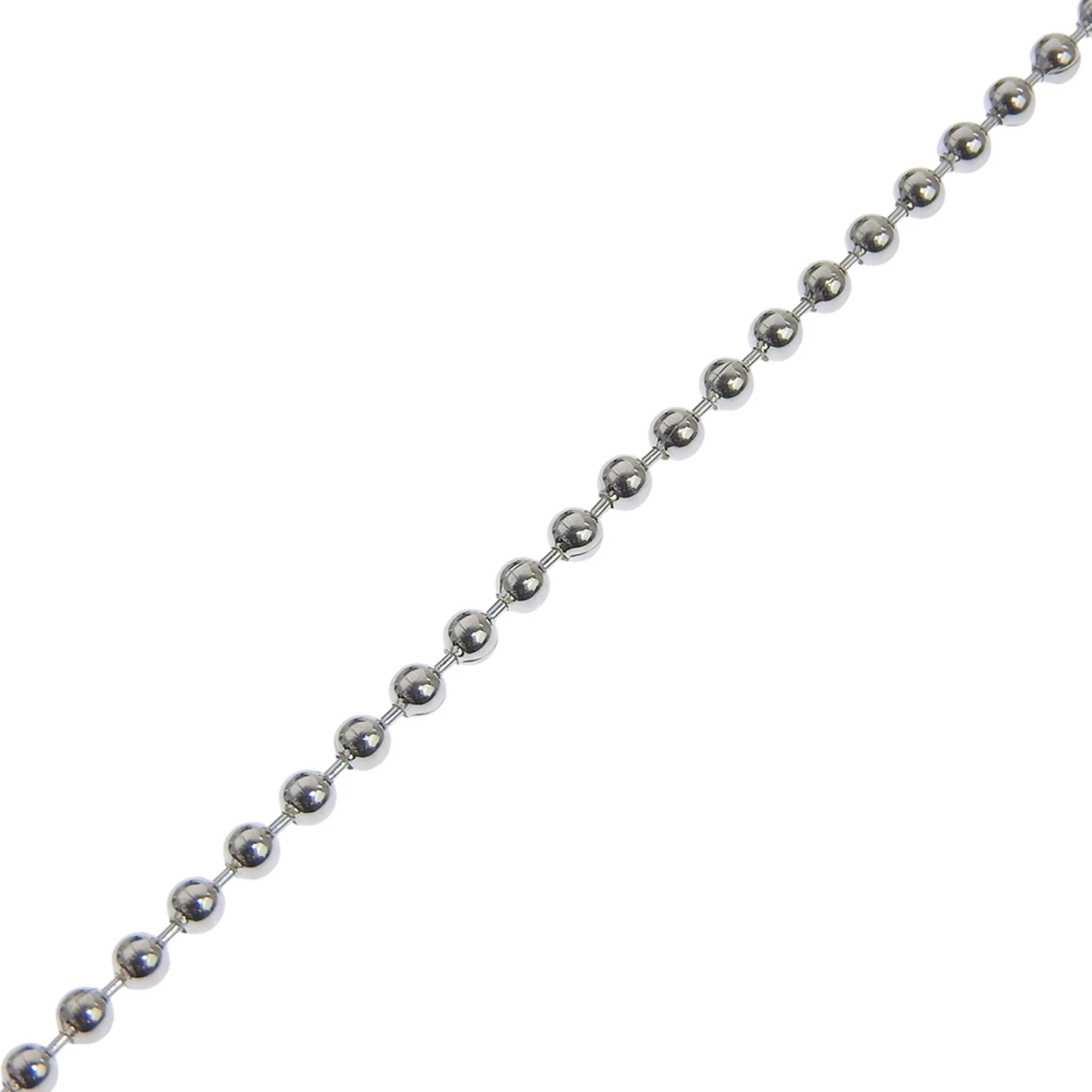 Ball Chain Pendant Necklace Sterling Silver - Image 4