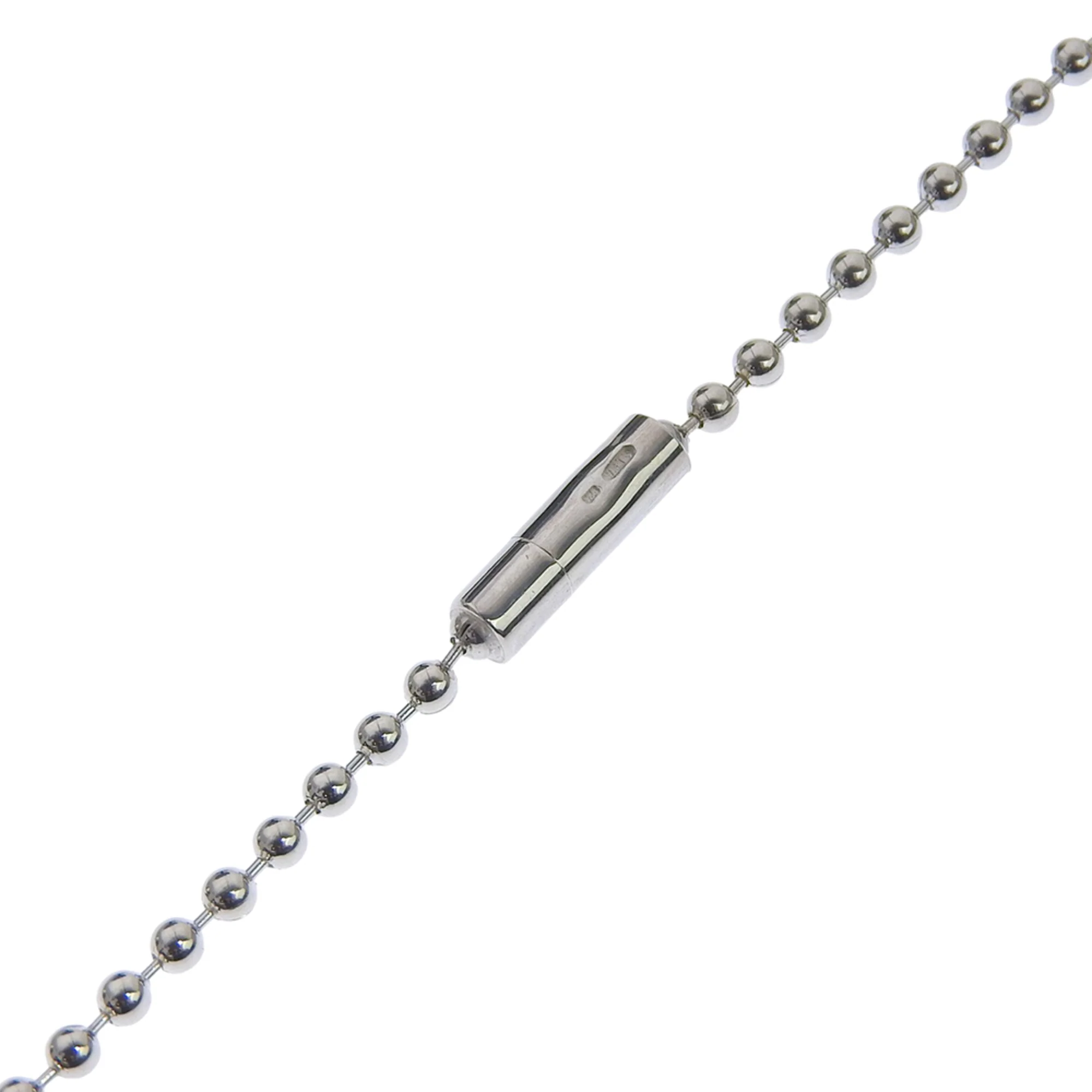 Ball Chain Pendant Necklace Sterling Silver - Image 5