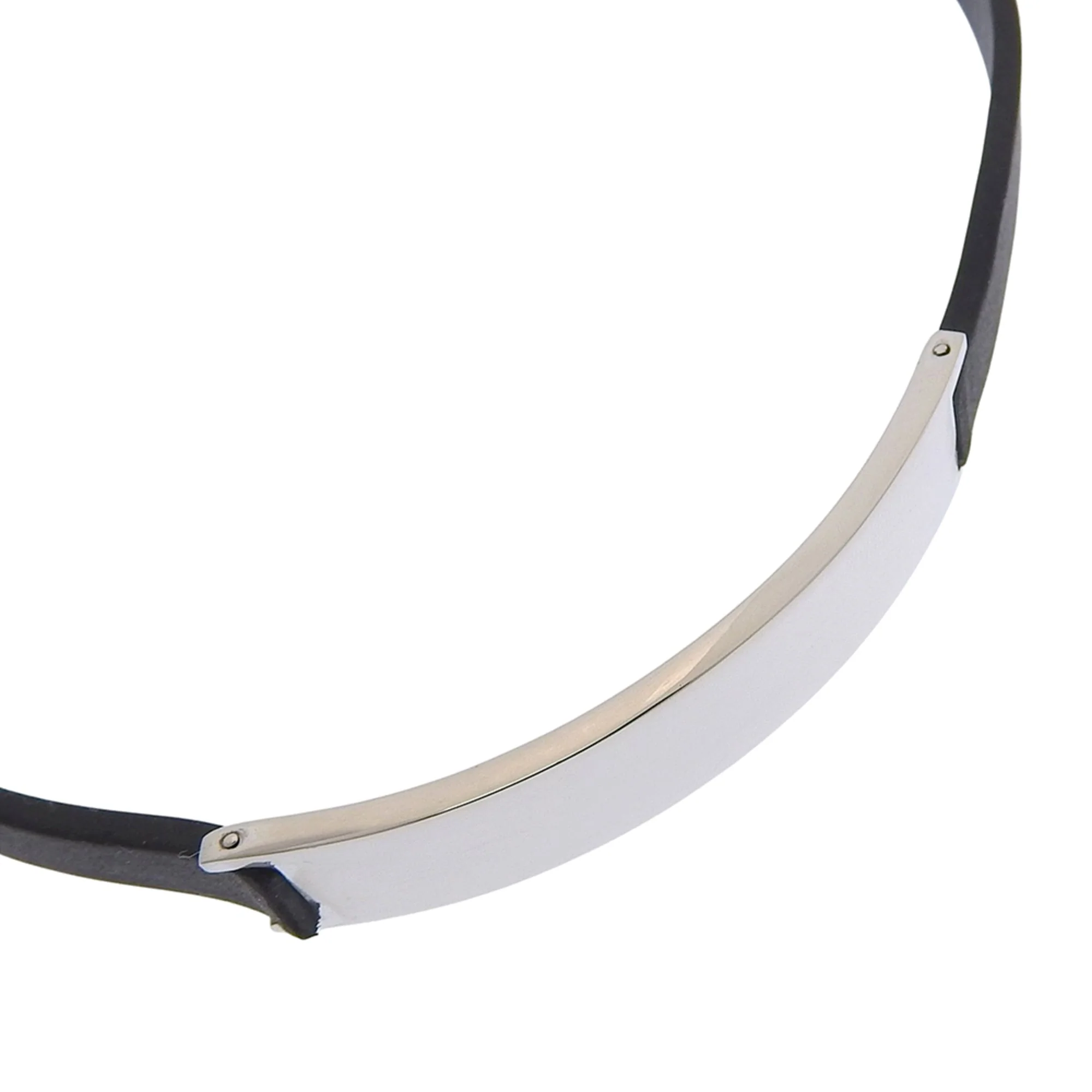 Bracelet Rubber and Sterling Silver