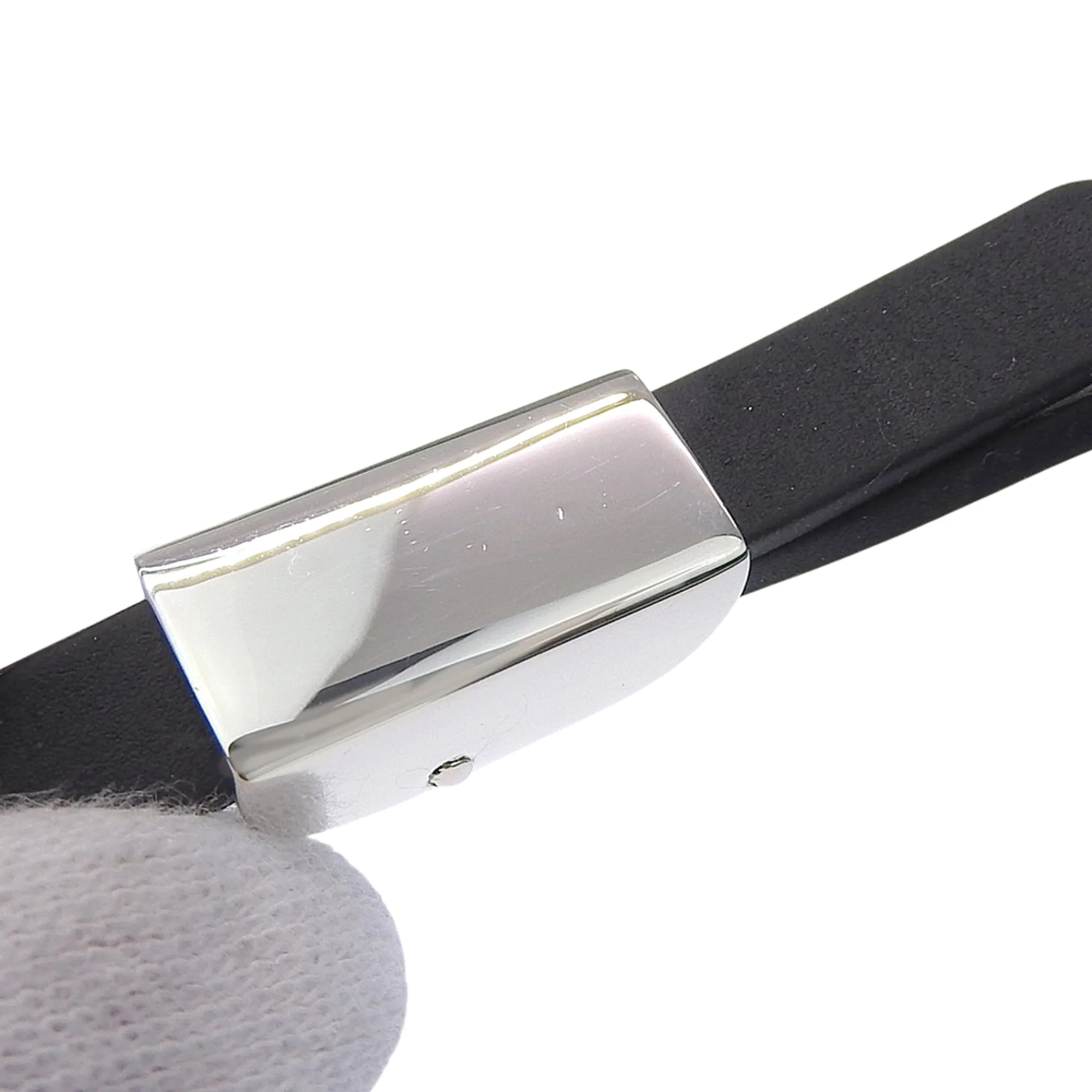 Bracelet Rubber and Sterling Silver - Image 6