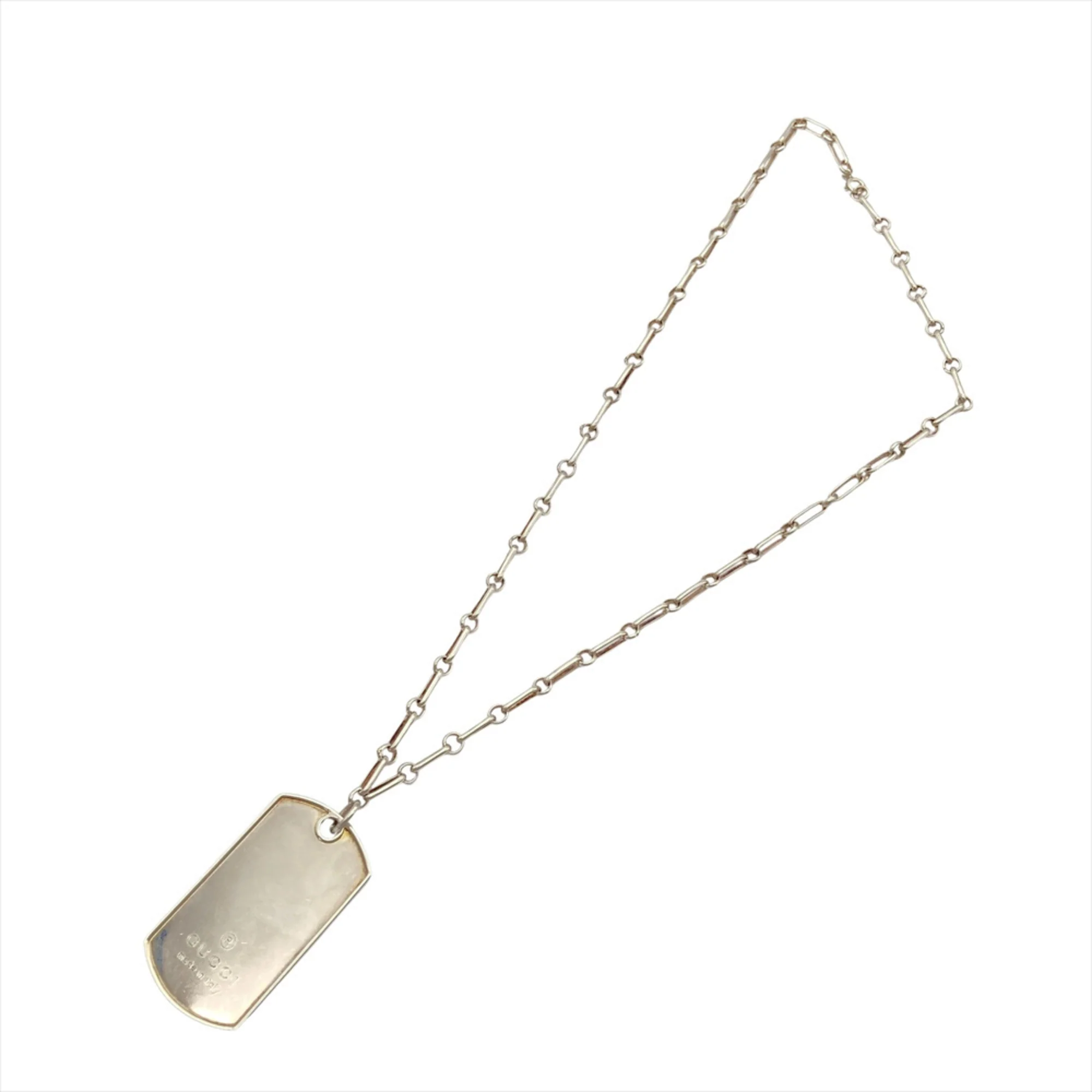 Dog Tag Pendant Necklace Sterling Silver - Image 6