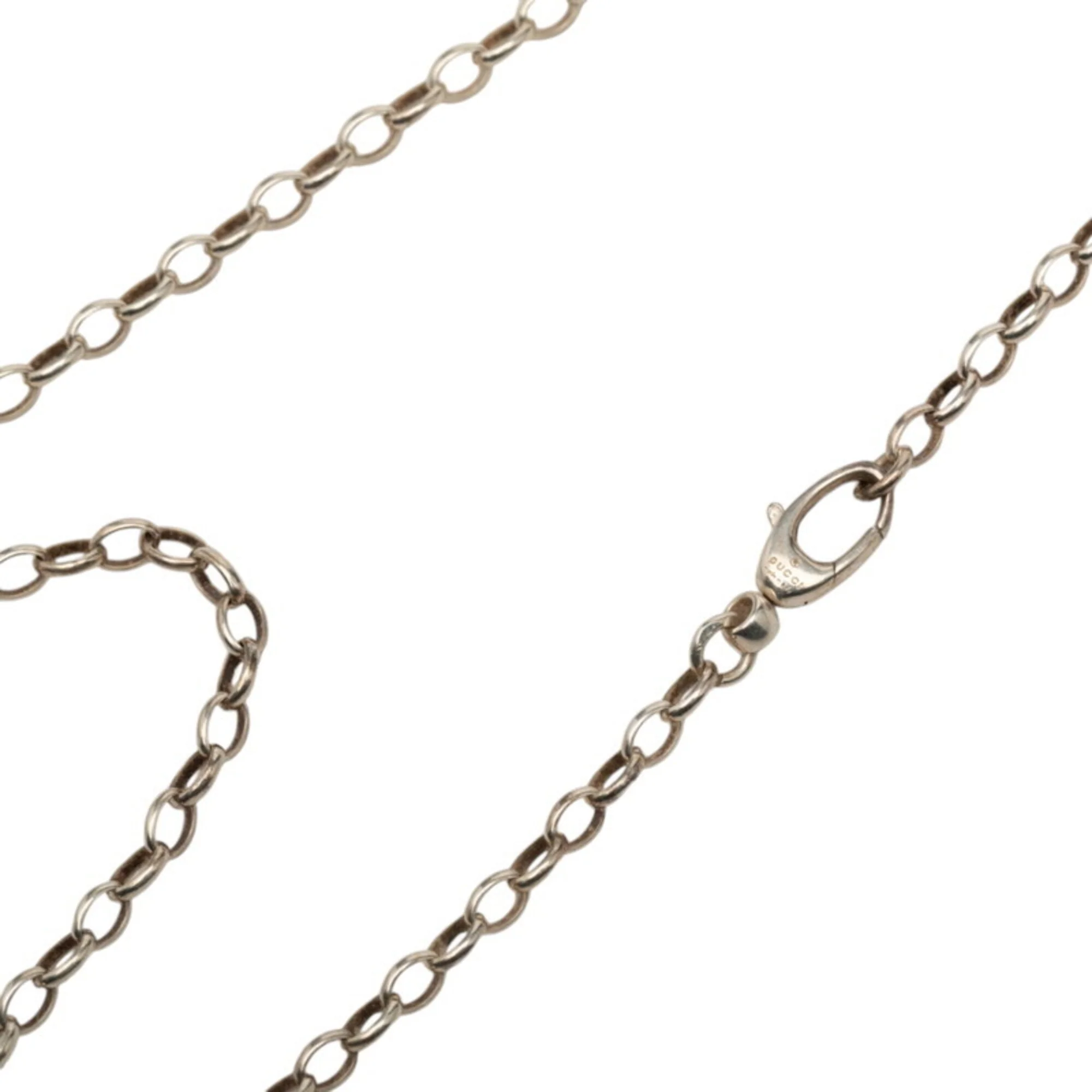 Doppia G GG Pendant Necklace Sterling Silver - Image 4