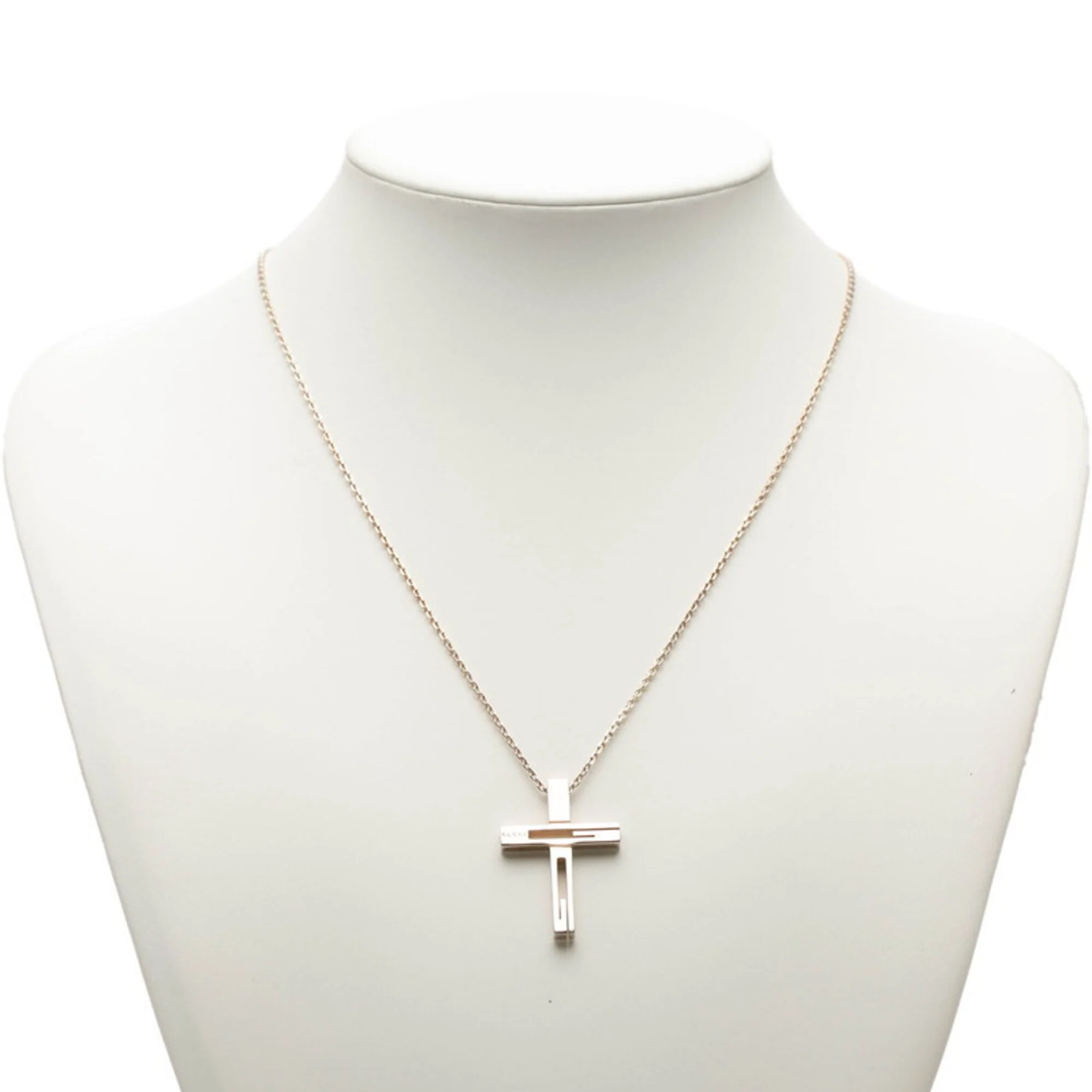 G- Cross Pendant Necklace Sterling Silver - Image 6