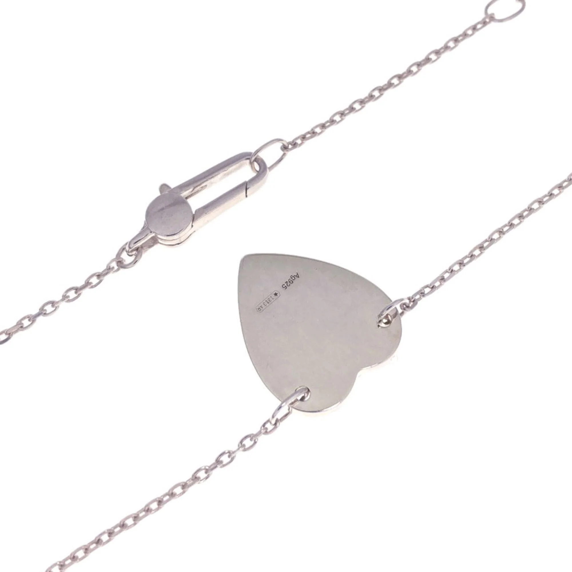 Heart Pendant Necklace Sterling Silver - Image 2