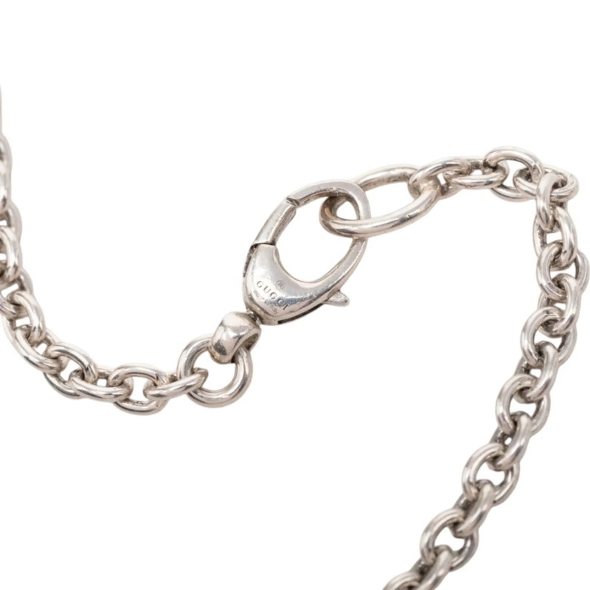 Interlocking G Pendant Necklace Sterling Silver - Image 5
