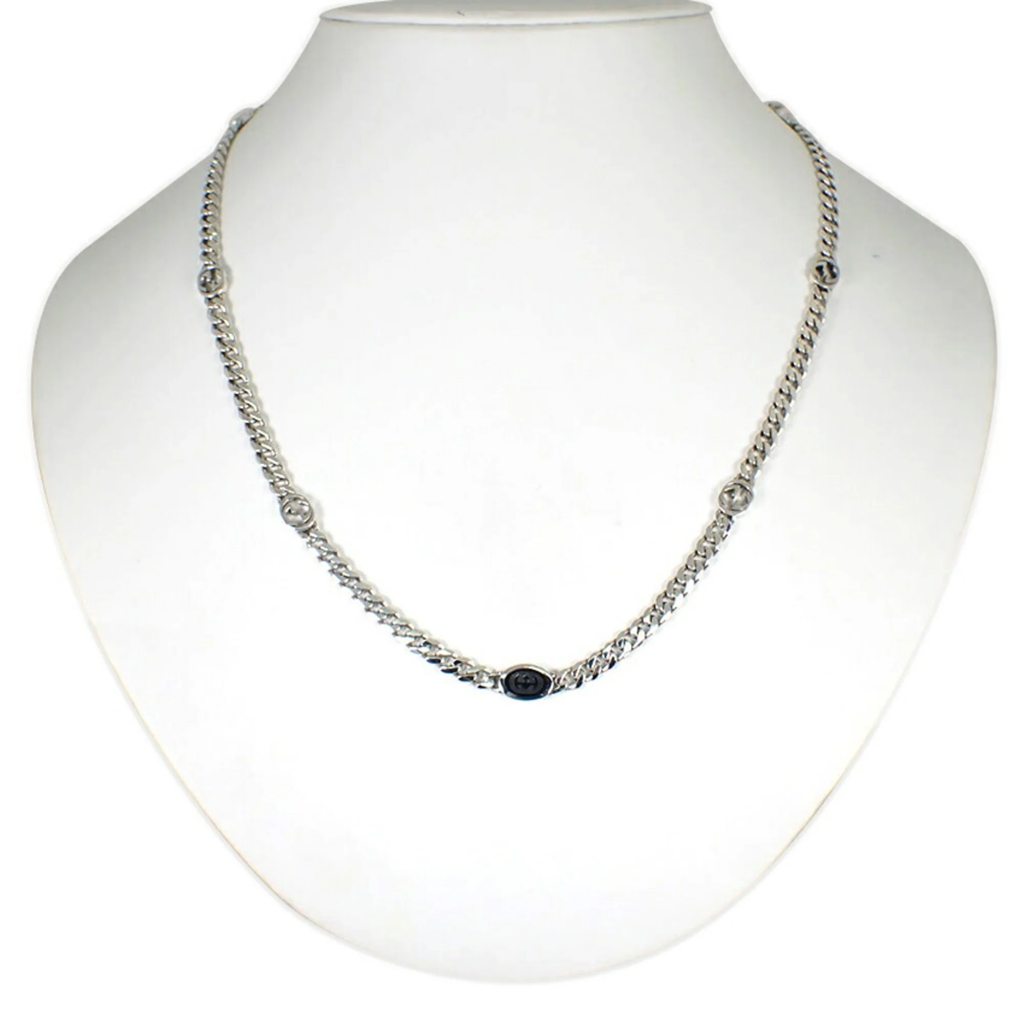Interlocking G Pendant Necklace Sterling Silver - Image 2