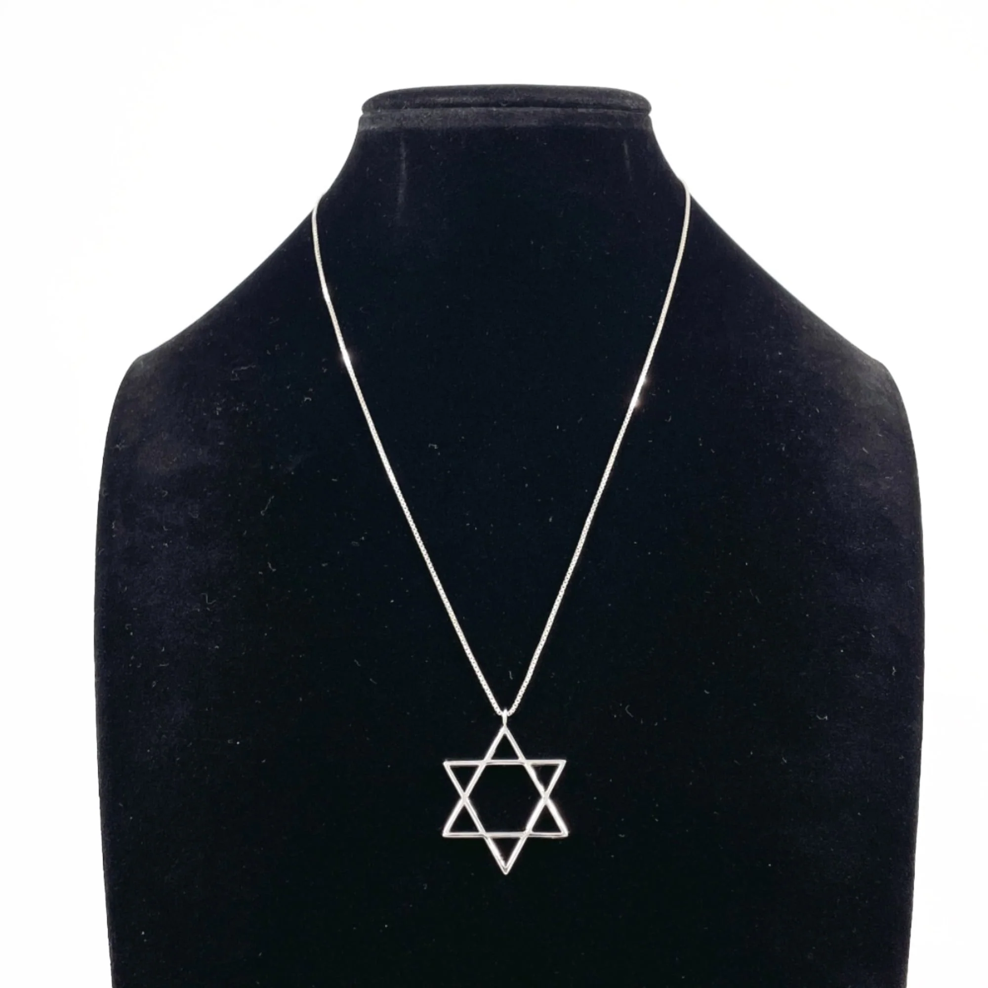 Star Of David Pendant Necklace Sterling Silver - Image 8