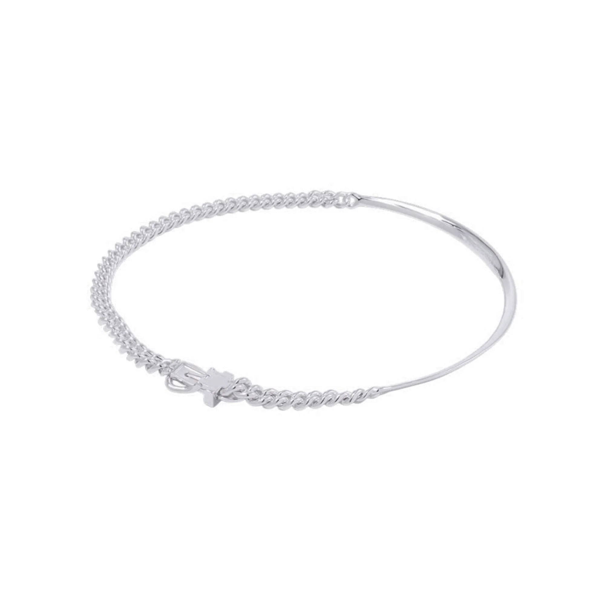 Boucle Cellier Inflexible Pendant Necklace Sterling Silver Mini - Image 3