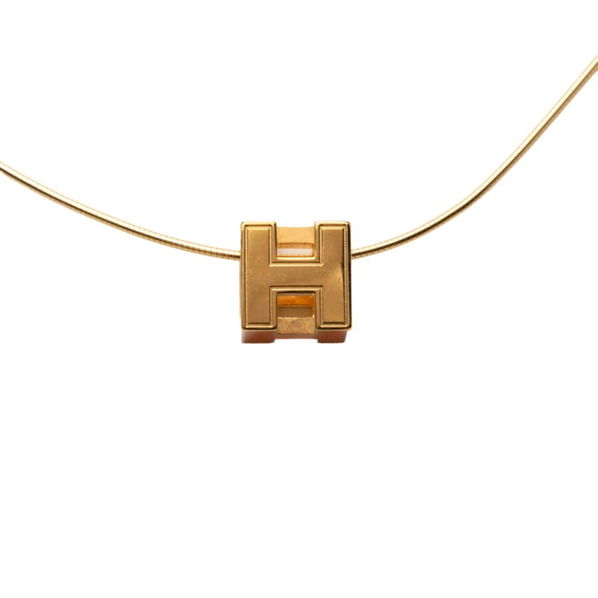 Cage d'H H-Cube Pendant Necklace Enamel and Gold - Image 2