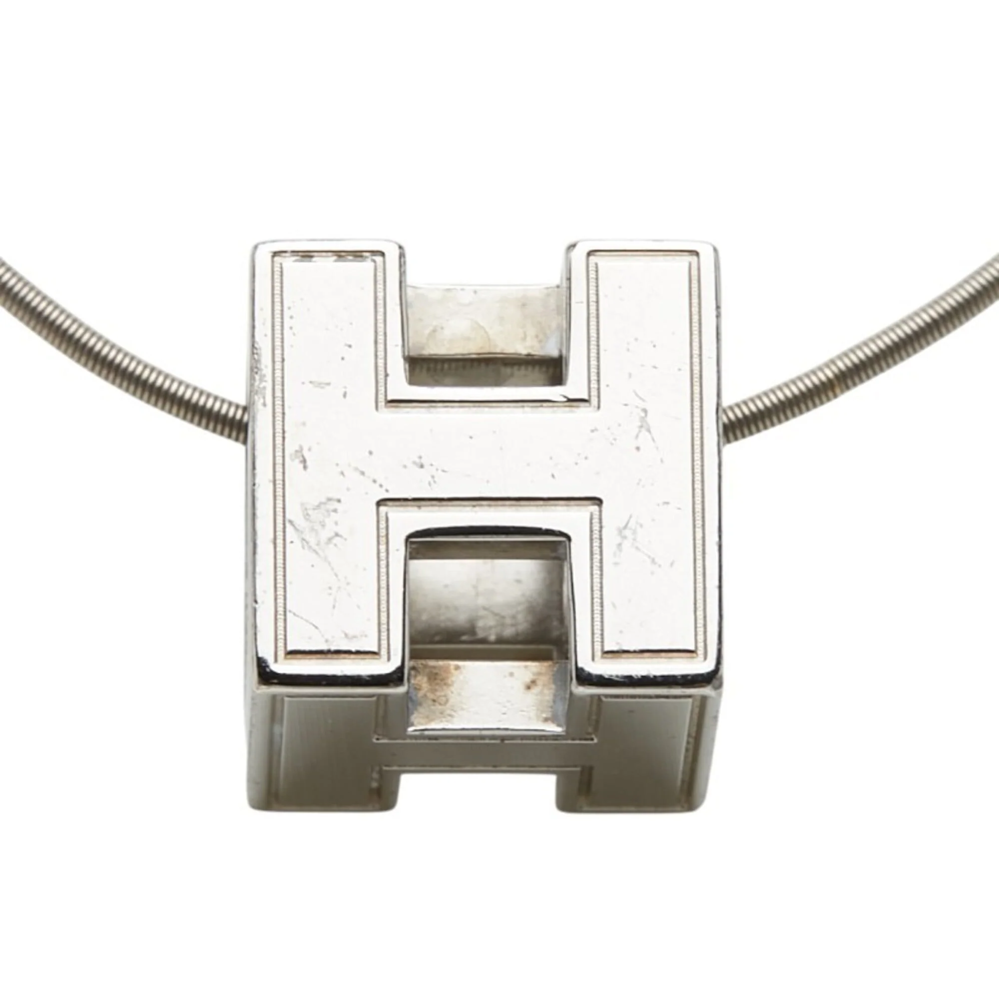Cage D'H H-Cube Pendant Necklace Silver Metal - Image 3