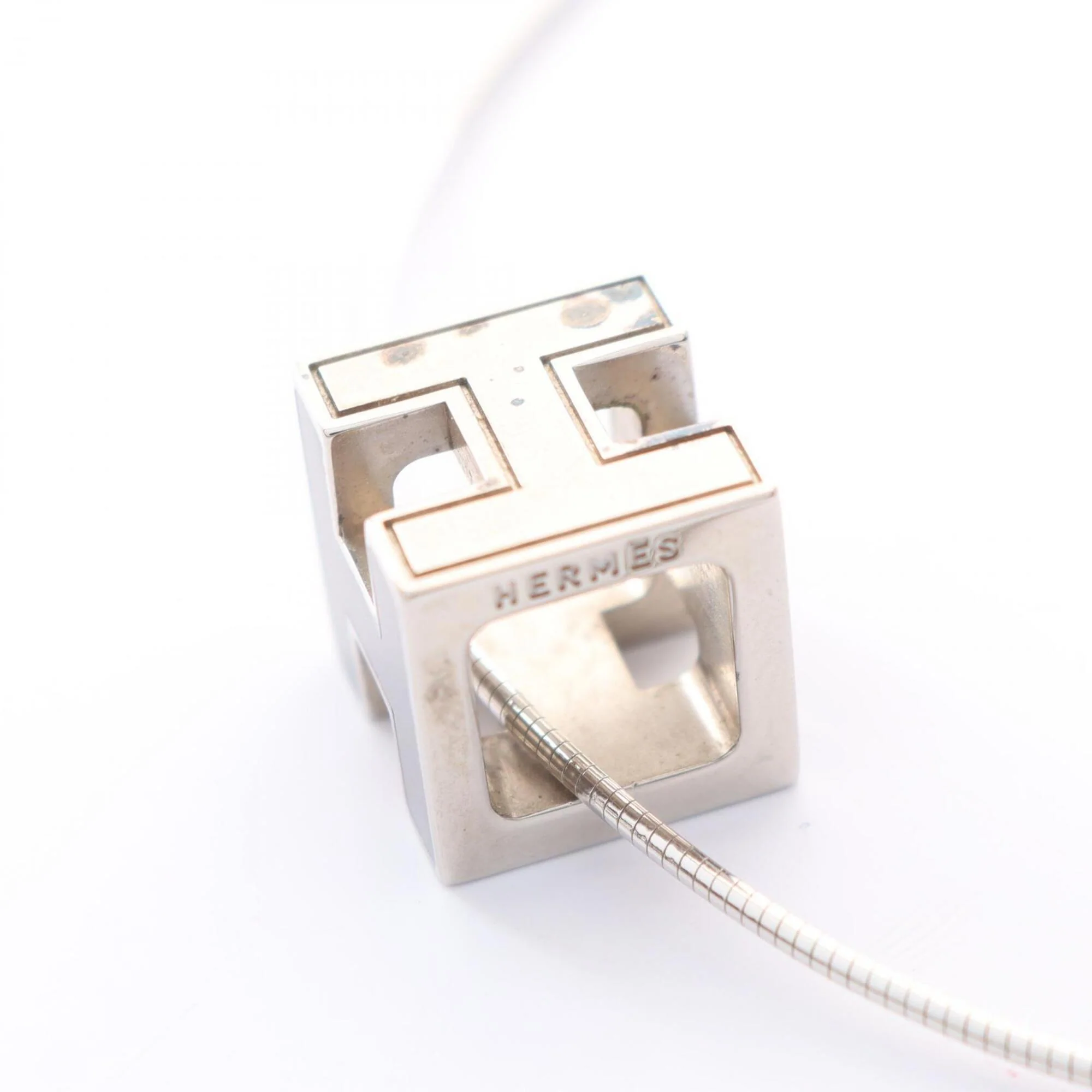Cage d'H H-Cube Pendant Necklace Stainless Steel - Image 4