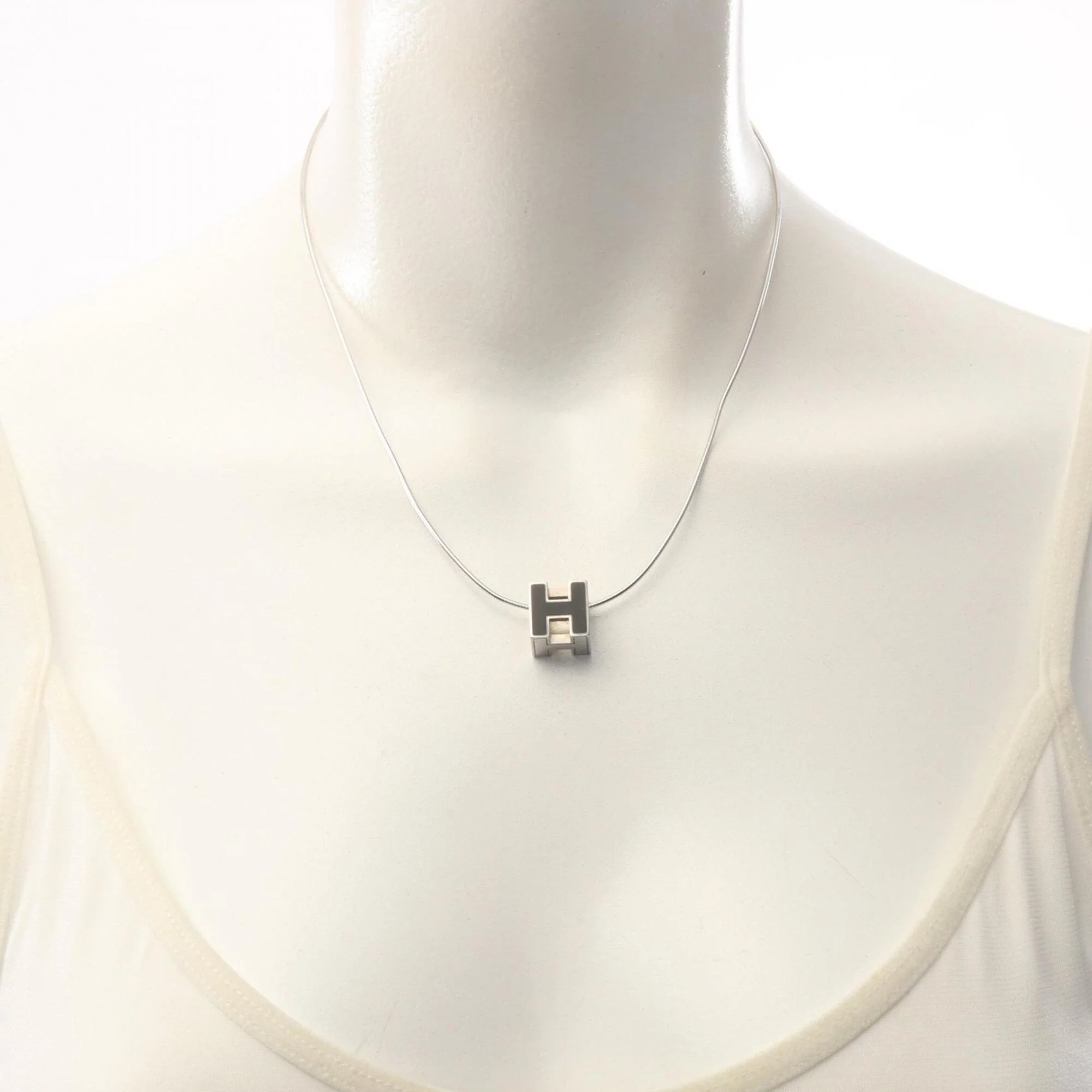 Cage d'H H-Cube Pendant Necklace Stainless Steel - Image 5
