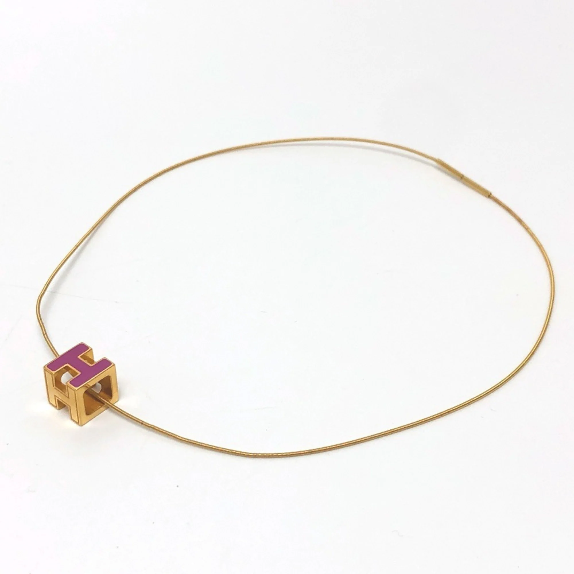 Cage D'h Pendant Necklace Lacquer Purple - Image 3