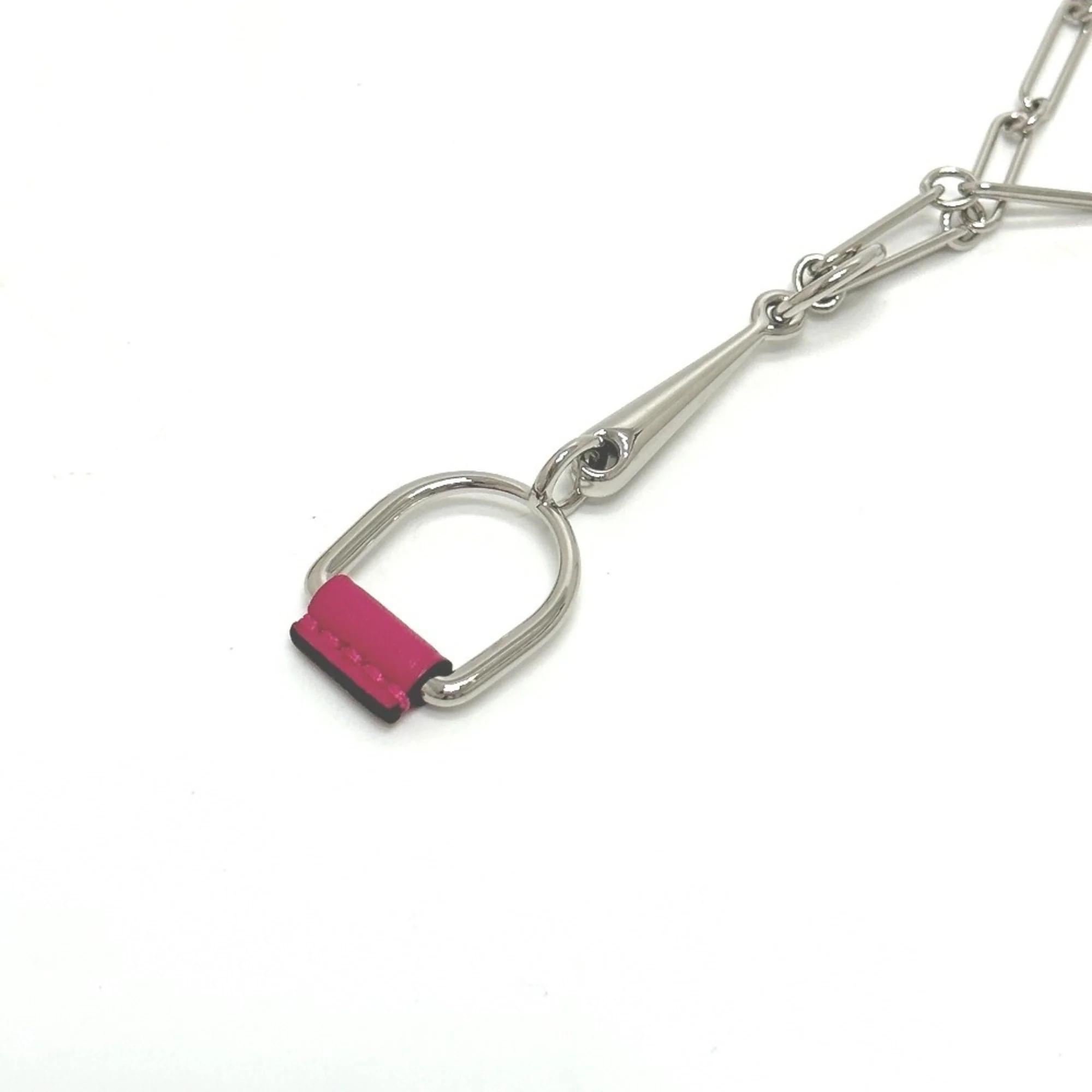Heritage Eskettle Pendant Necklace Swift Leather Silver Mini - Image 4