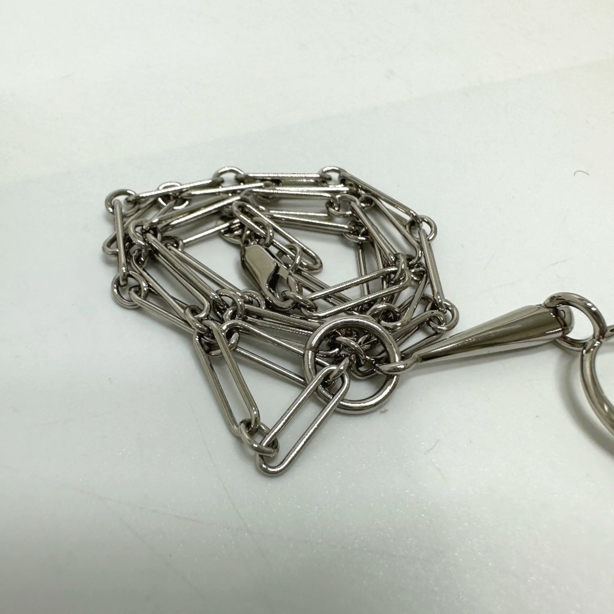 Heritage Eskettle Pendant Necklace Swift Leather Silver Mini - Image 9