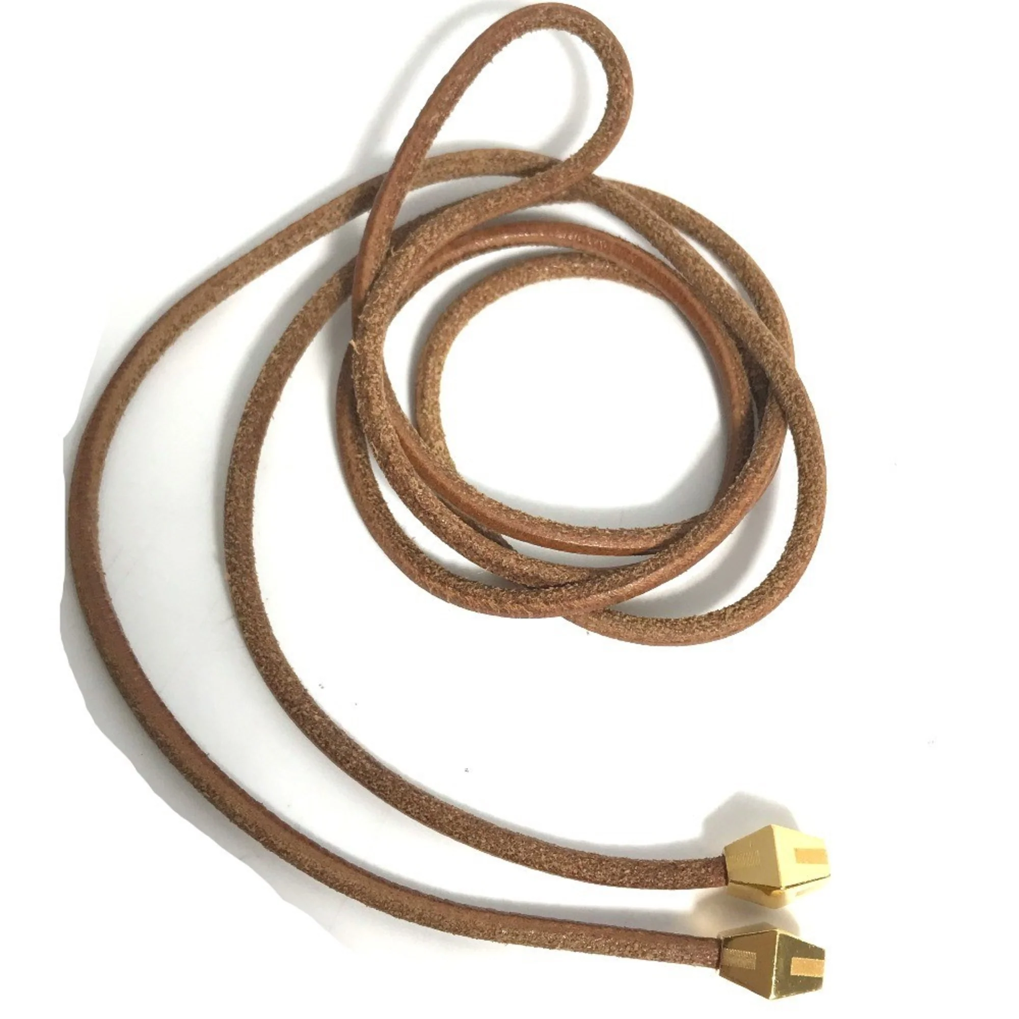 Lanier Pendant Necklace Leather Brown