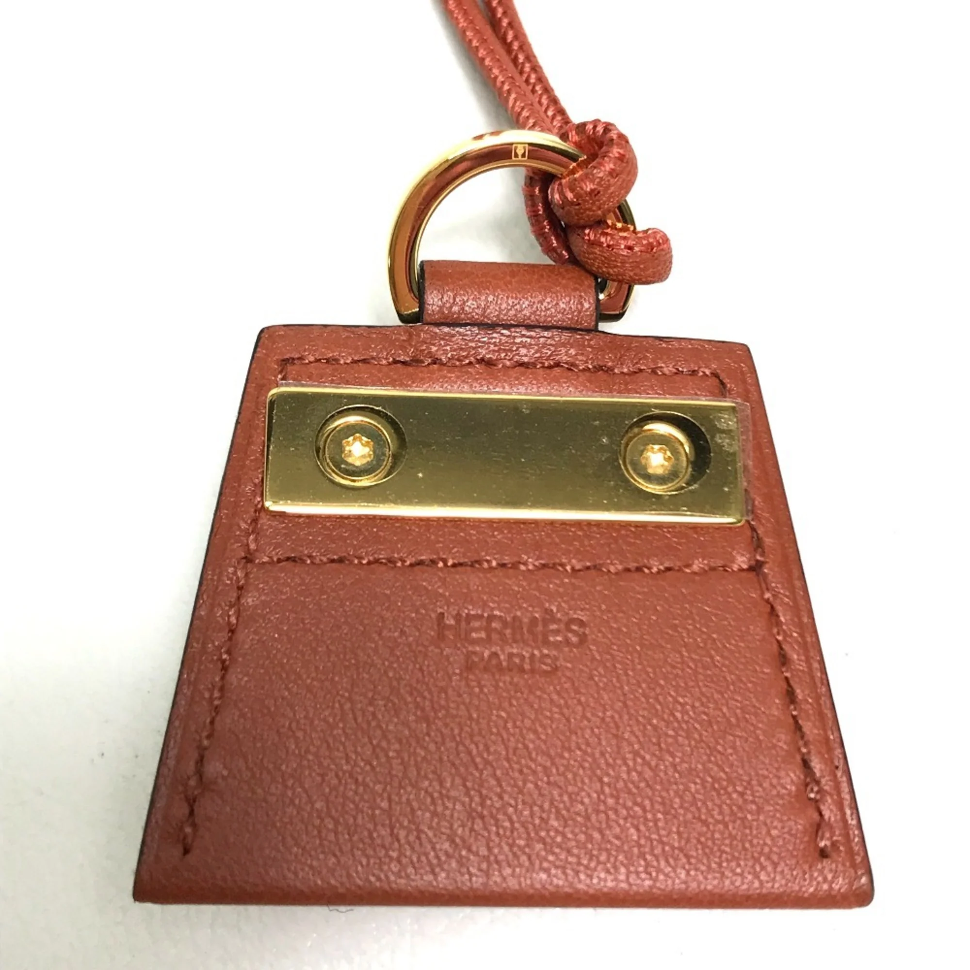 Mon Petit Kelly Pendant Necklace Leather Brown Mini - Image 4