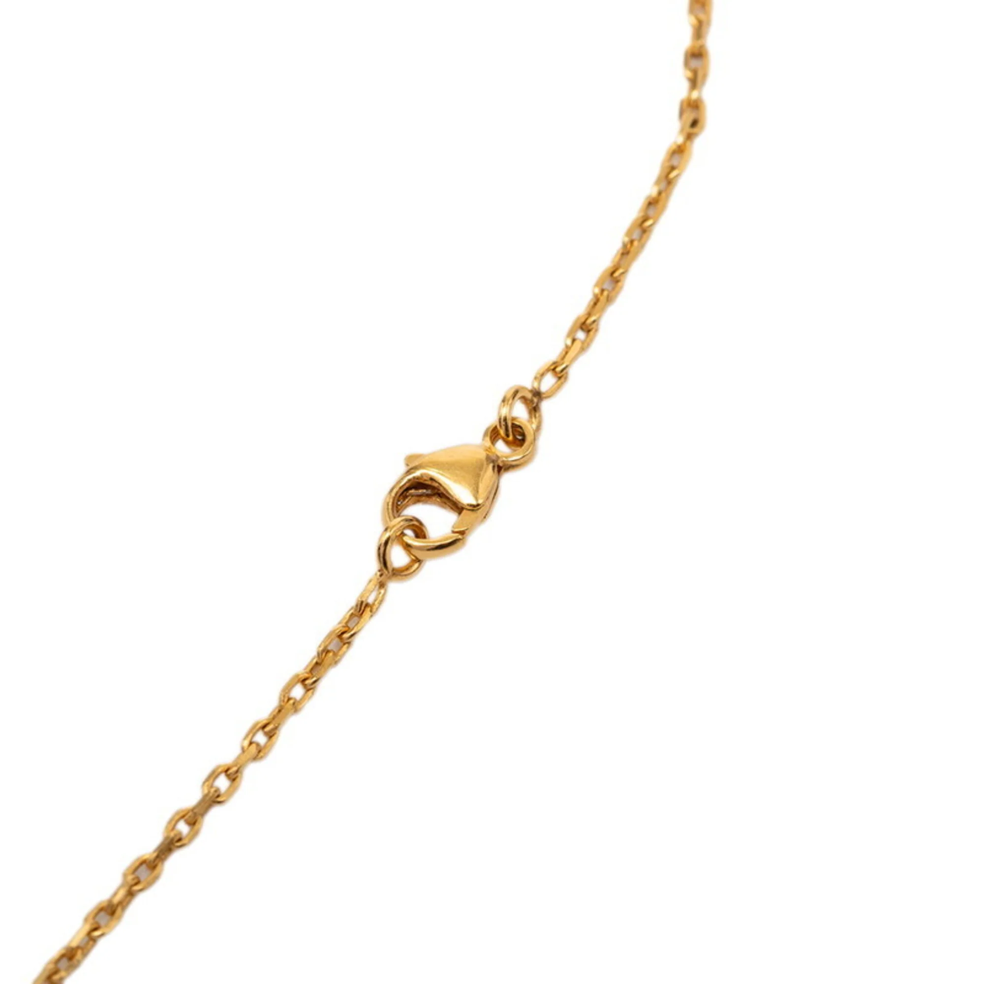 O'Kelly Pendant Necklace Gold and Leather - Image 3