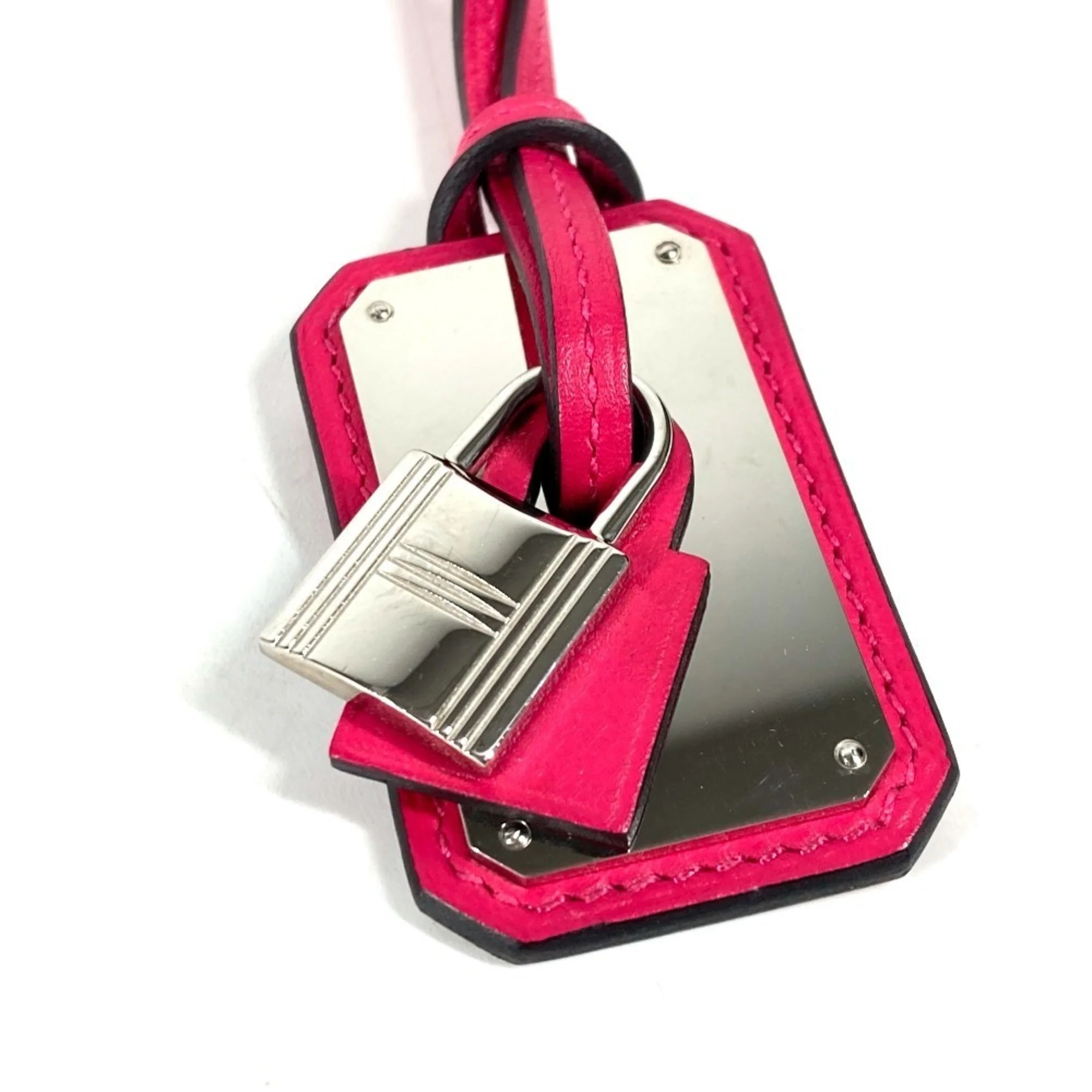 O'Kelly Pendant Necklace Swift Leather Pink - Image 2