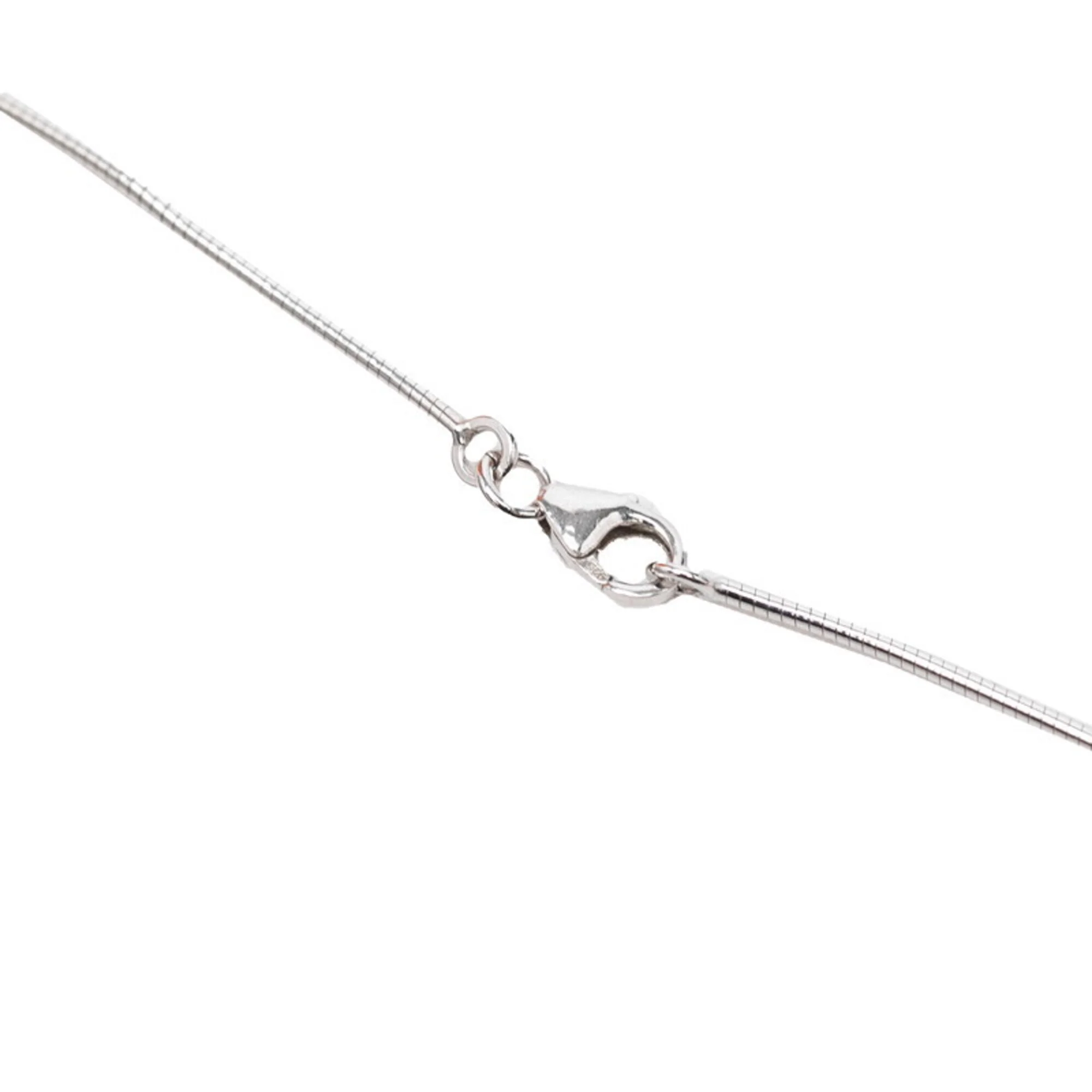 Pendant Necklace Black Metal and Sterling Silver - Image 4