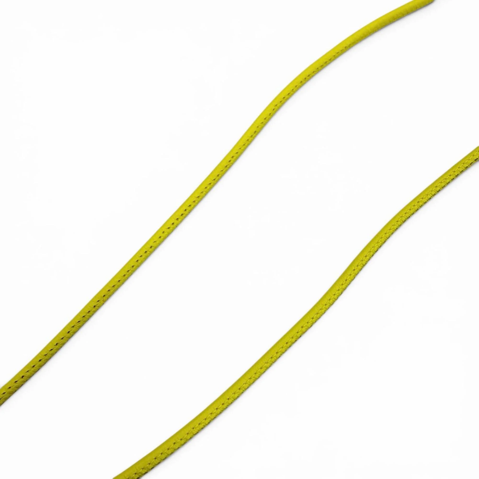 Pendant Necklace Yellow Leather - Image 6